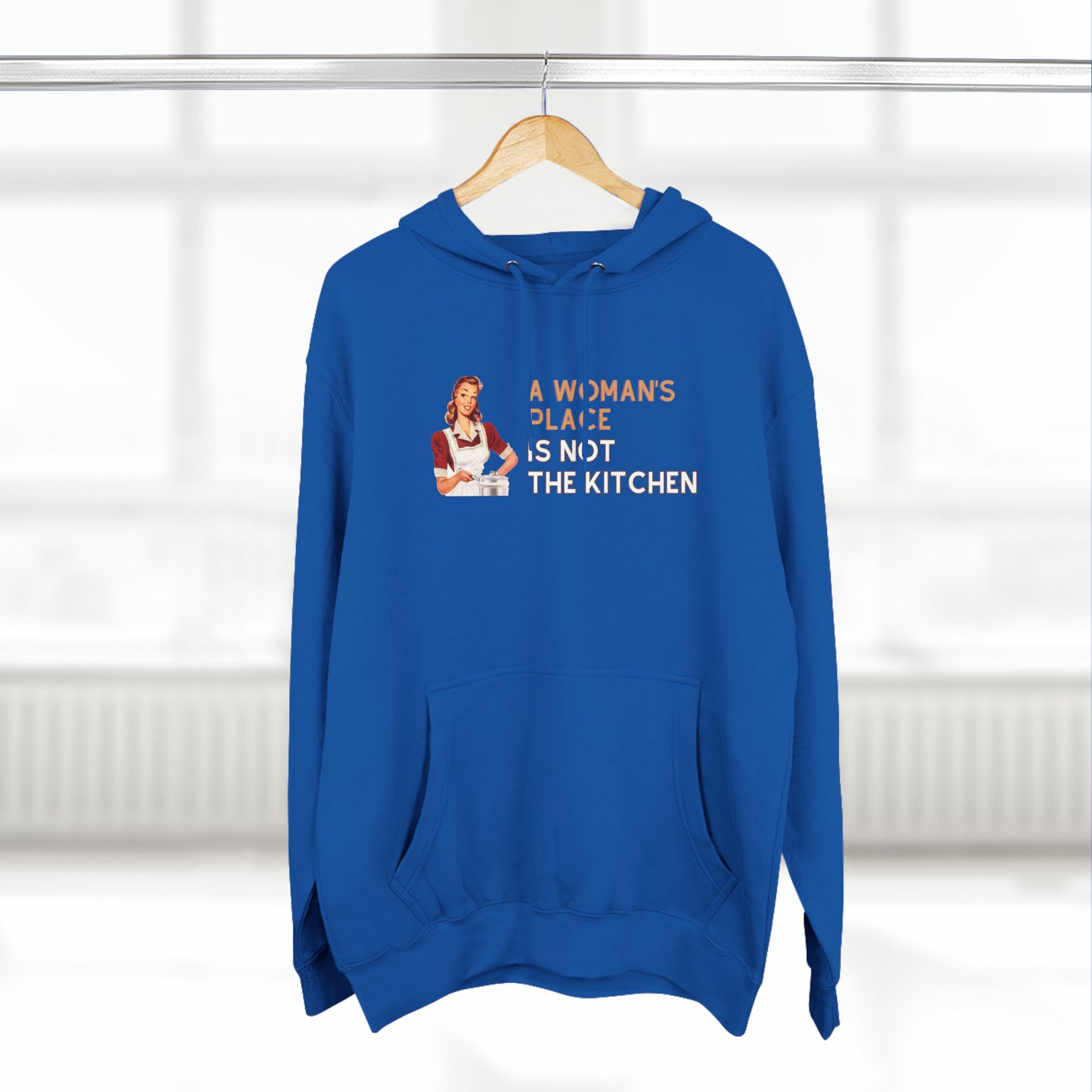 A Woman's Place Is Not The Kitchen Super Cute, Funny Pickleball Hoodie