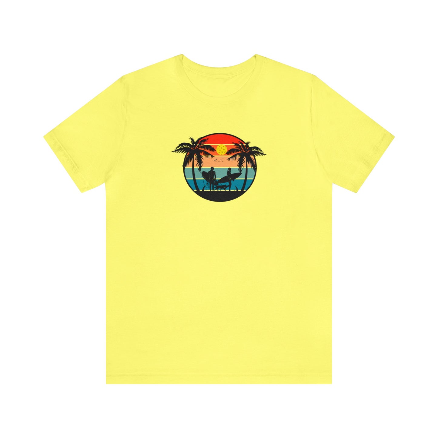 Unisex Pickleball Life Premium T-Shirt Beautiful Pickleball Sunset