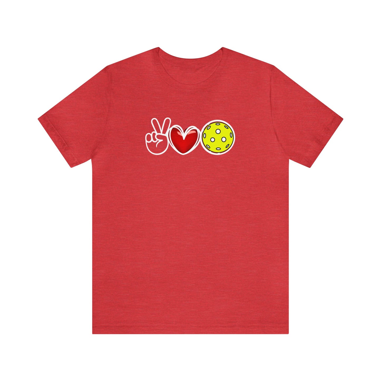Peace, Love, Pickleball Super Cute Unisex Premium T-Shirt