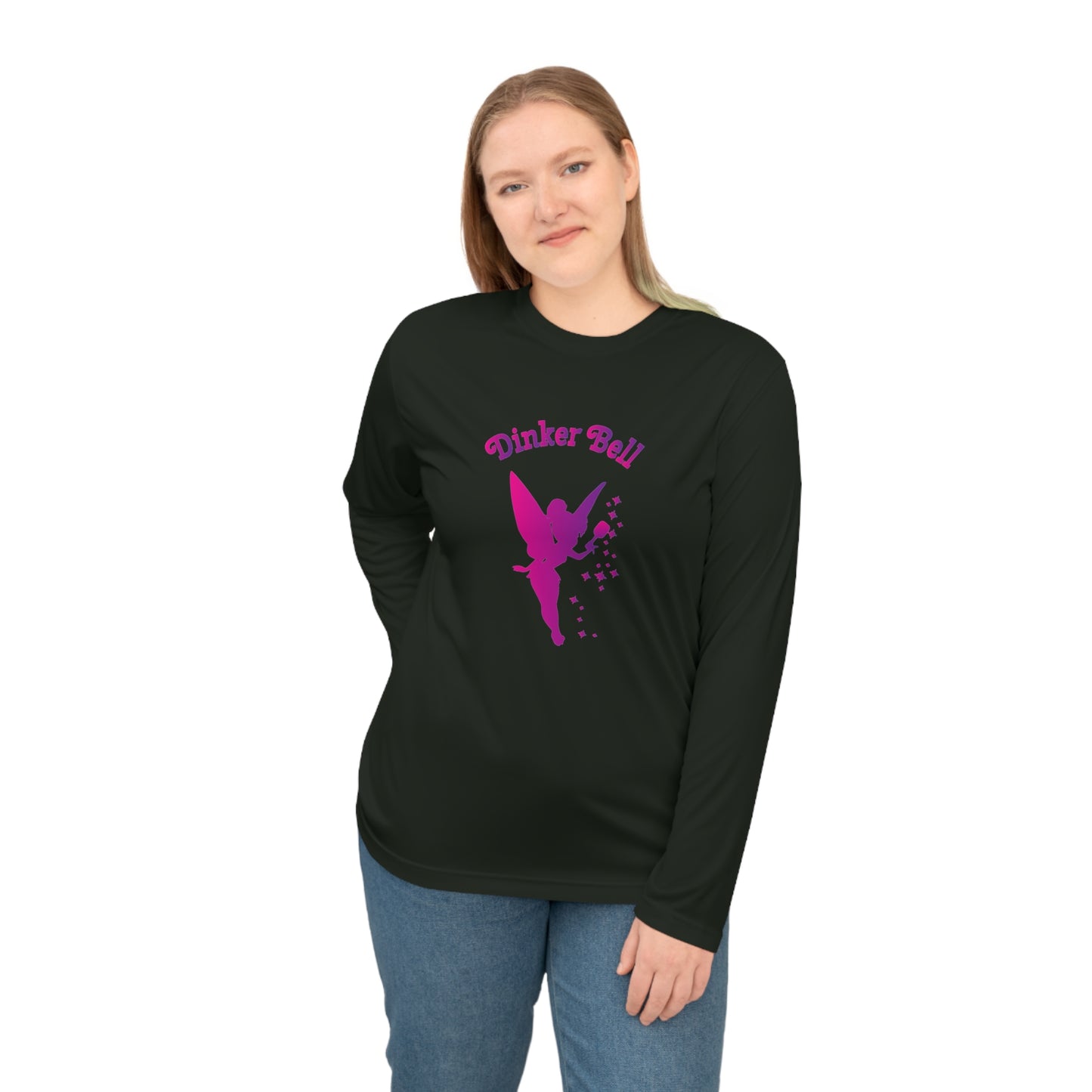 Dinker Bell Super Cute Unisex Performance Long Sleeve Pickleball Shirt