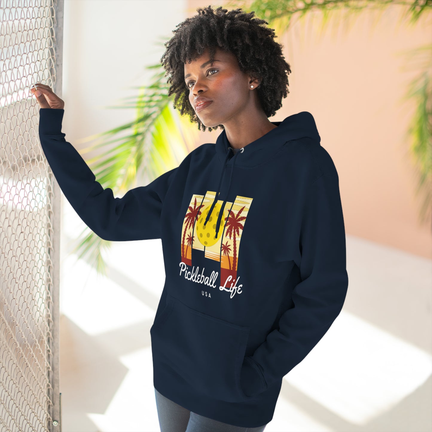 Pickleball Life Lifestyle USA Premium Unisex Pullover Hoodie