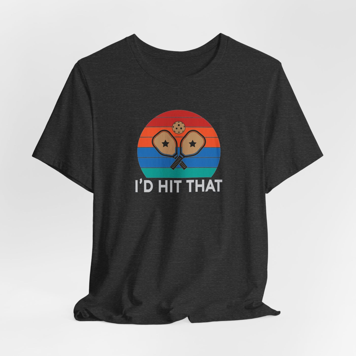 Unisex I'd Hit That Funny Premium Pickleball T-Shirt