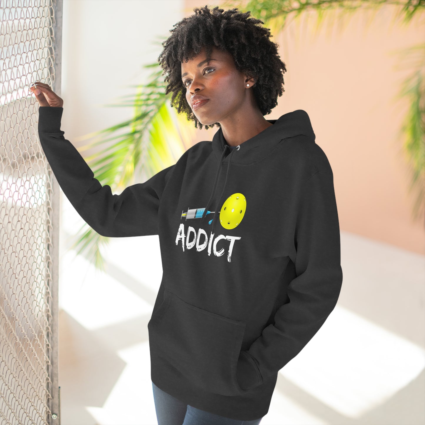 Pickleball Addict Unisex Premium Pullover Hoodie | Addicted