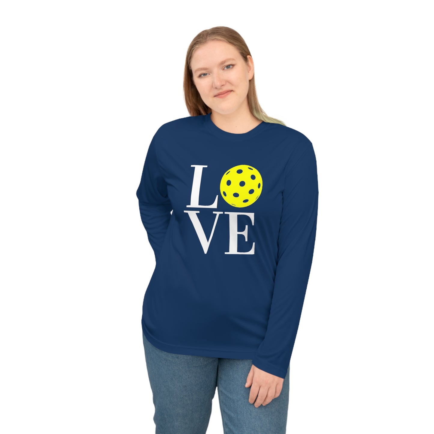 LOVE Pickleball Super Cute Unisex Performance Long Sleeve Shirt