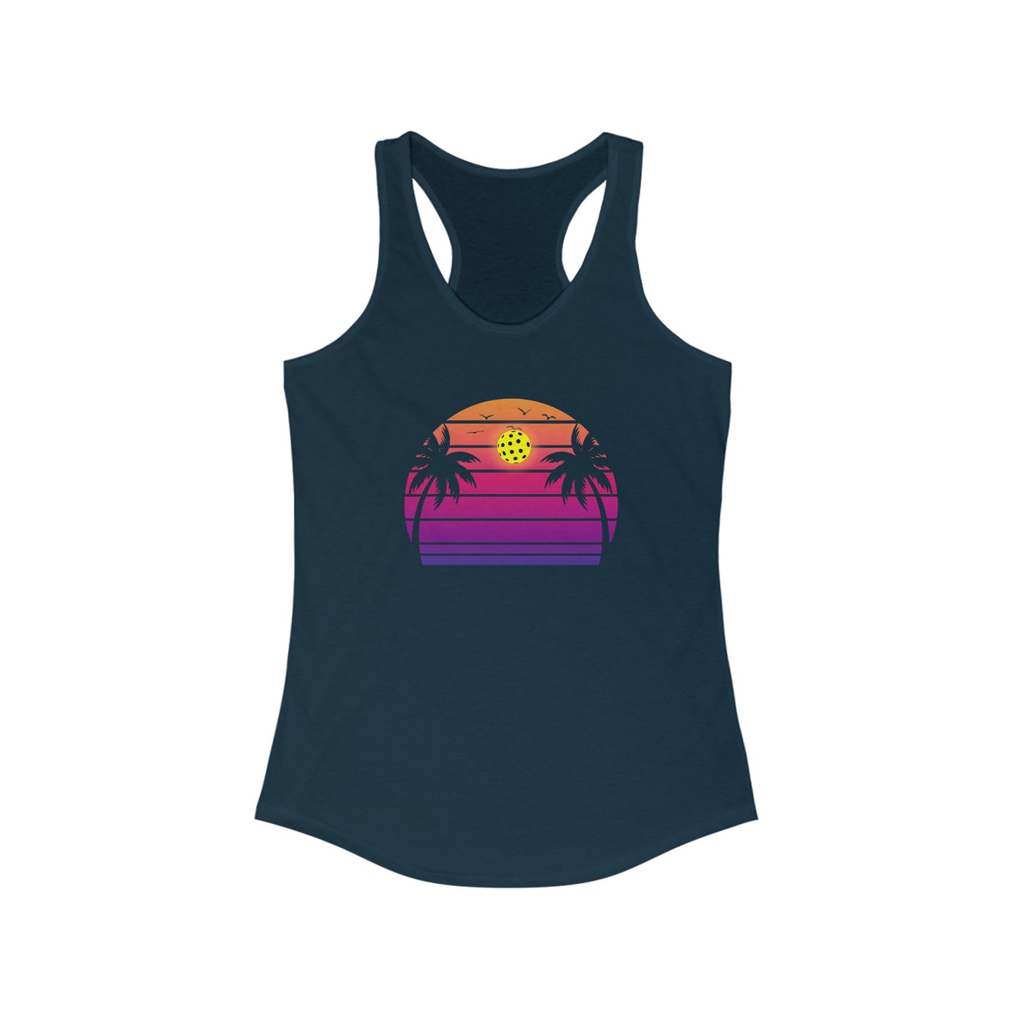 Beautiful Purple Pickleball Sunset Women's Pickleball Tank Top
