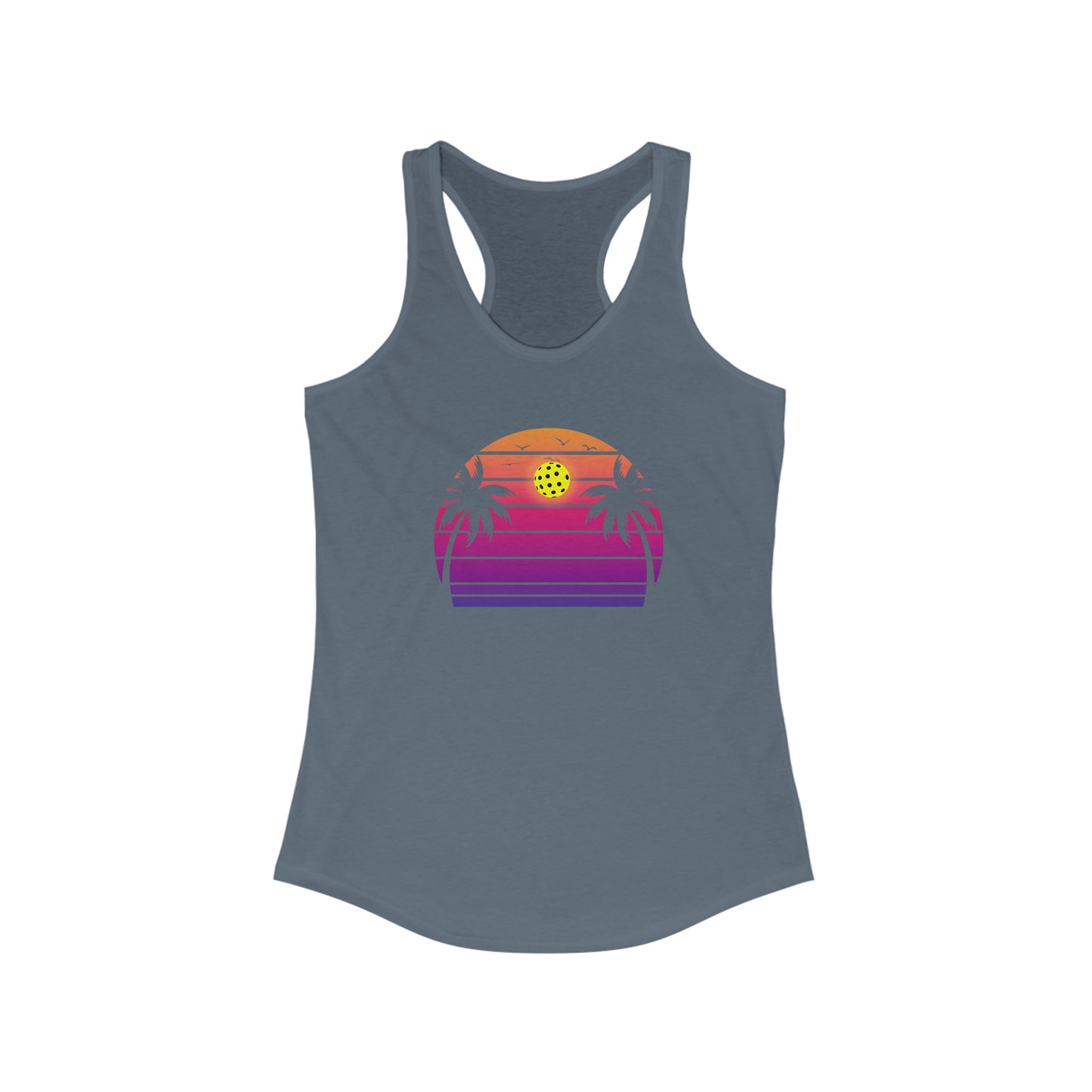 Beautiful Purple Pickleball Sunset Women's Pickleball Tank Top