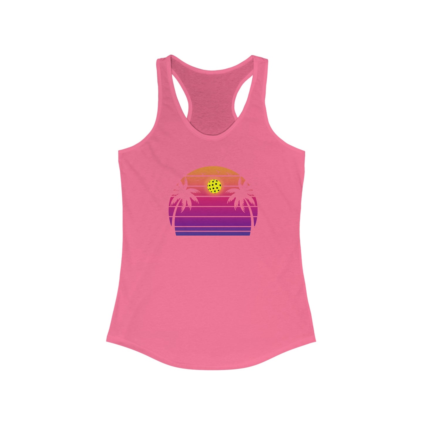 Beautiful Purple Pickleball Sunset Women's Pickleball Tank Top