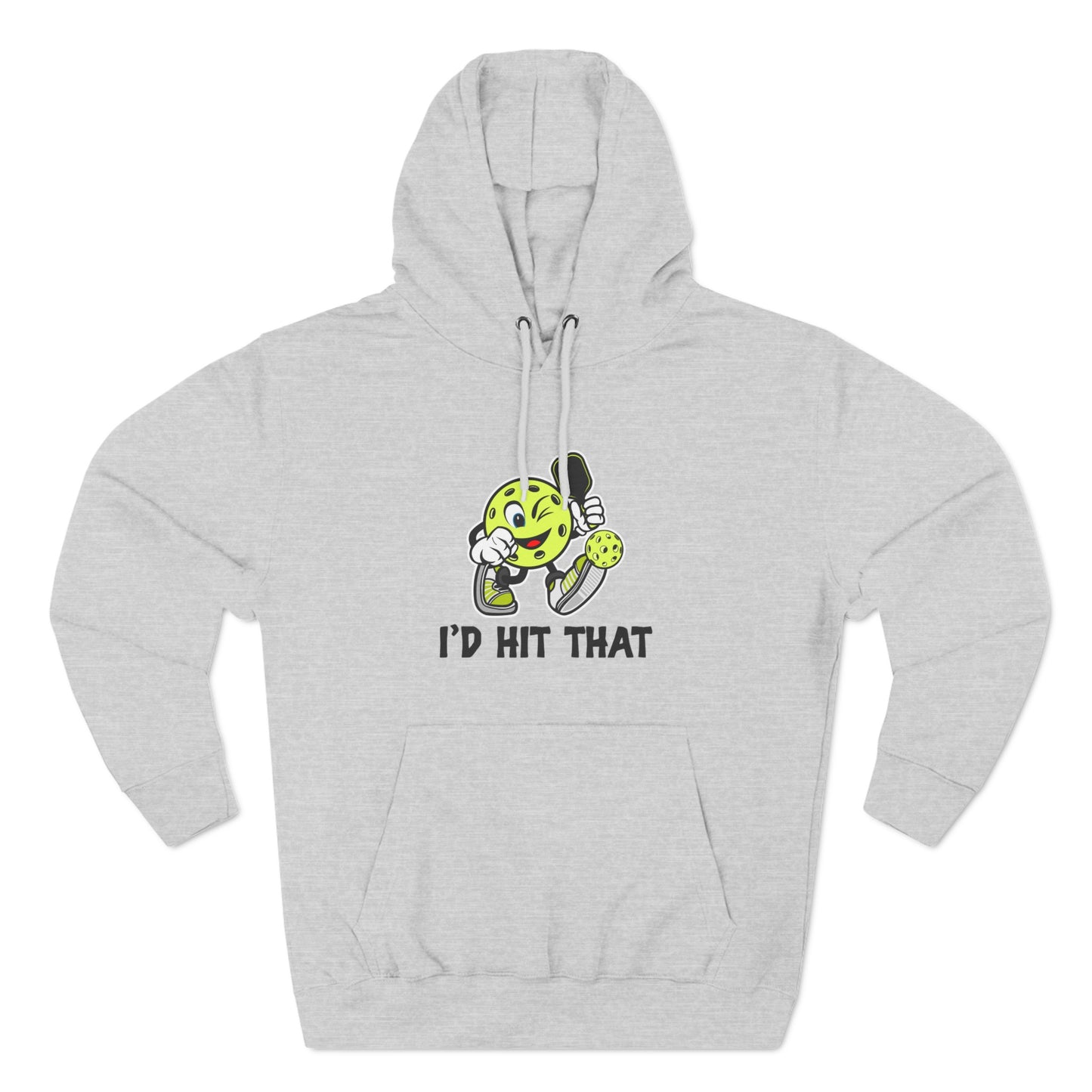 Unisex I'd Hit That Funny Premium Pullover Pickleball Hoodie