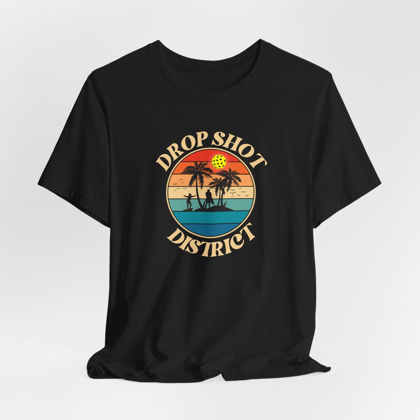 Unisex Drop Shot District Logo Premium Pickleball T-Shirt