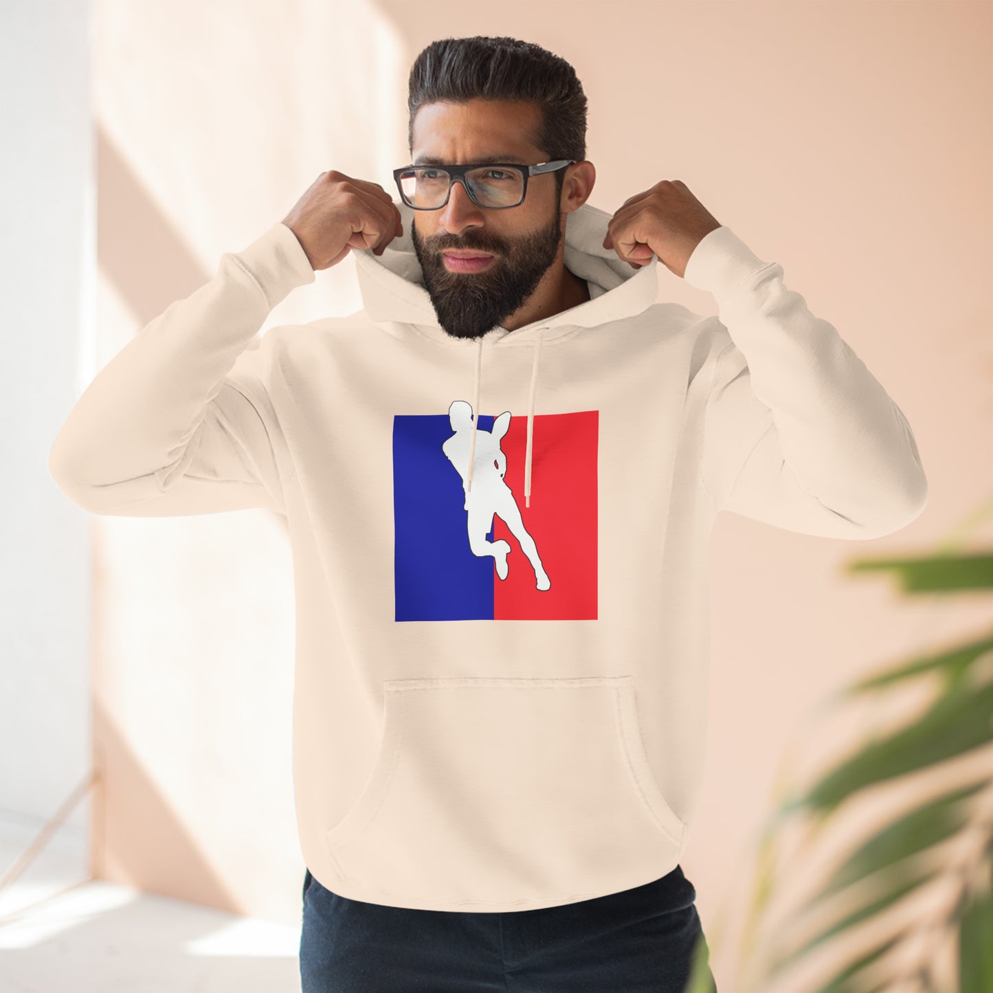 Unisex Pickleball Player Logo Premium Pullover Pickleball Hoodie
