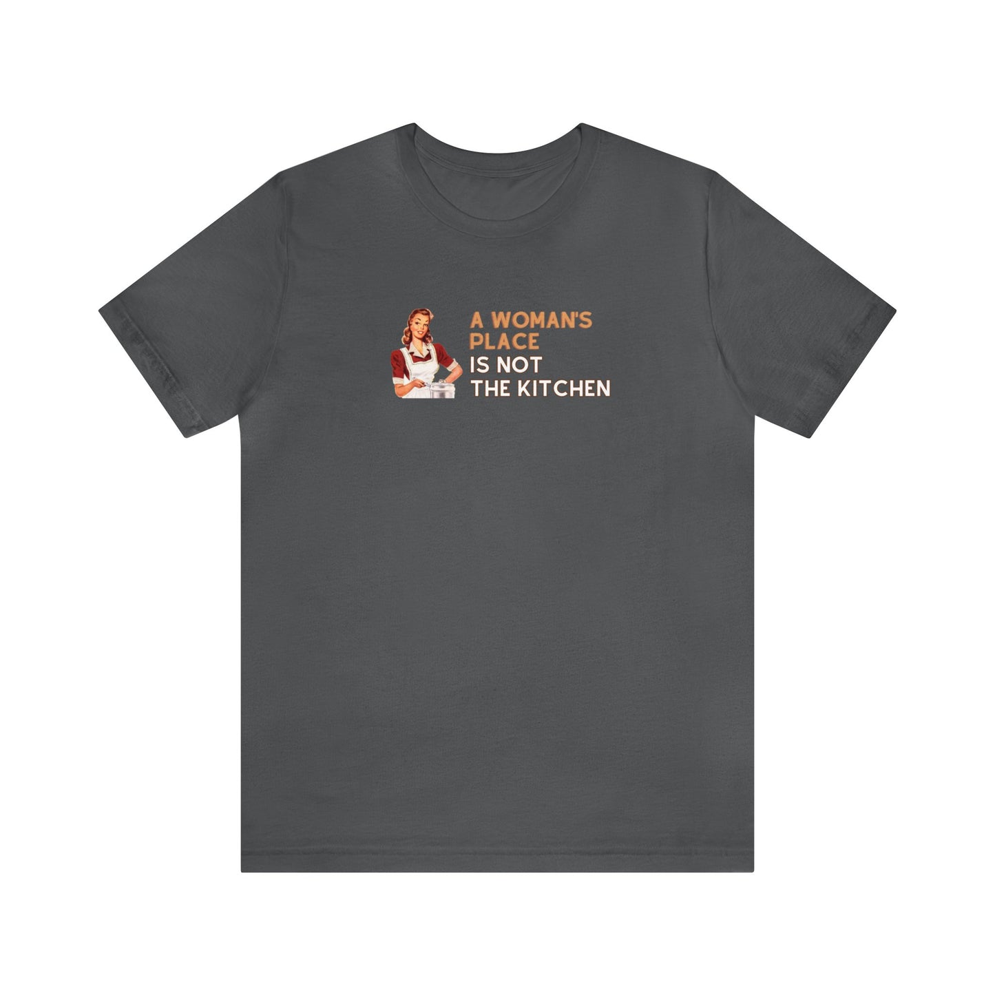 A Woman's Place Is Not The Kitchen Unisex Premium Pickleball T-Shirt
