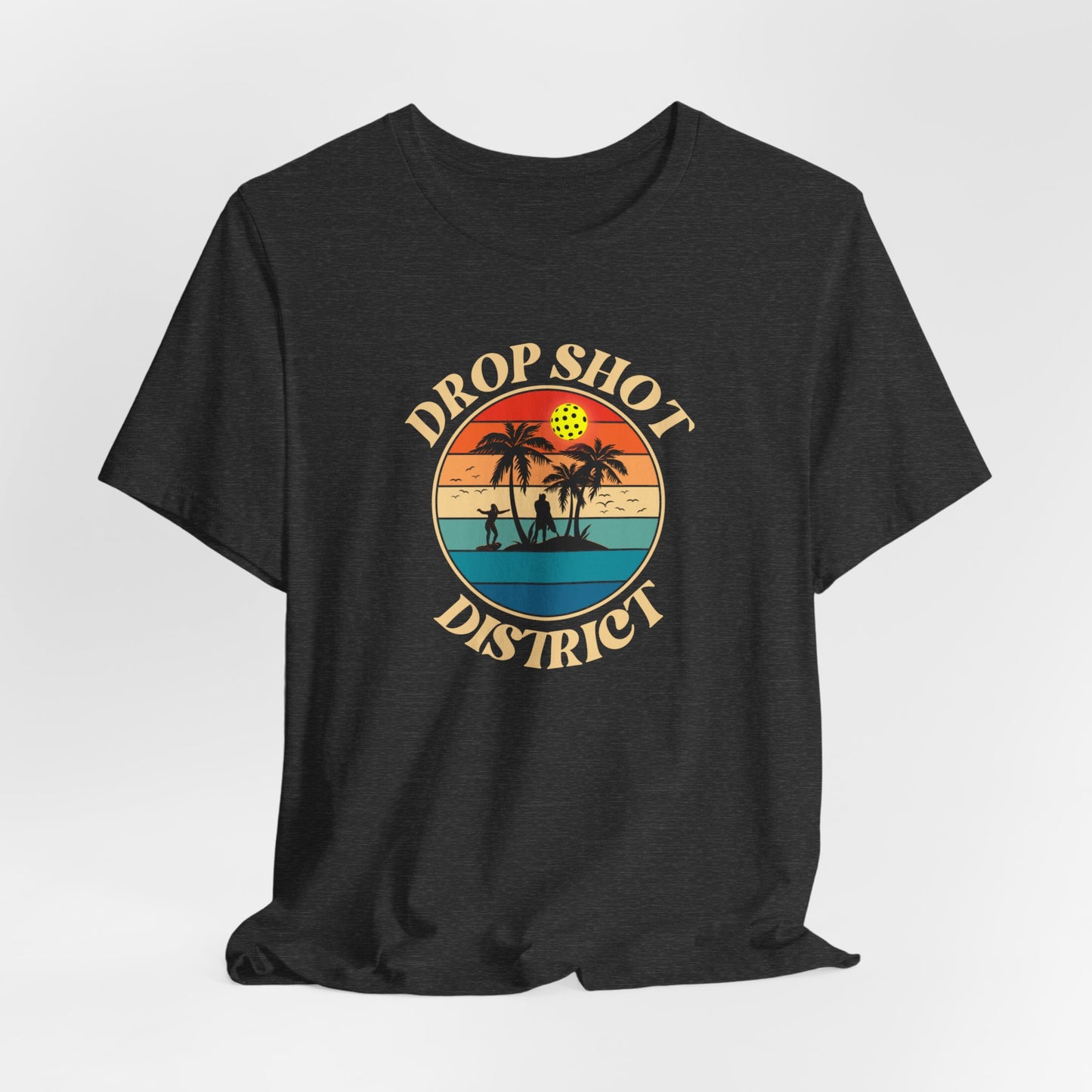Unisex Drop Shot District Logo Premium Pickleball T-Shirt