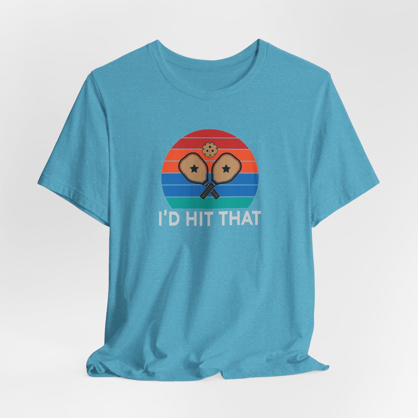 Unisex I'd Hit That Funny Premium Pickleball T-Shirt