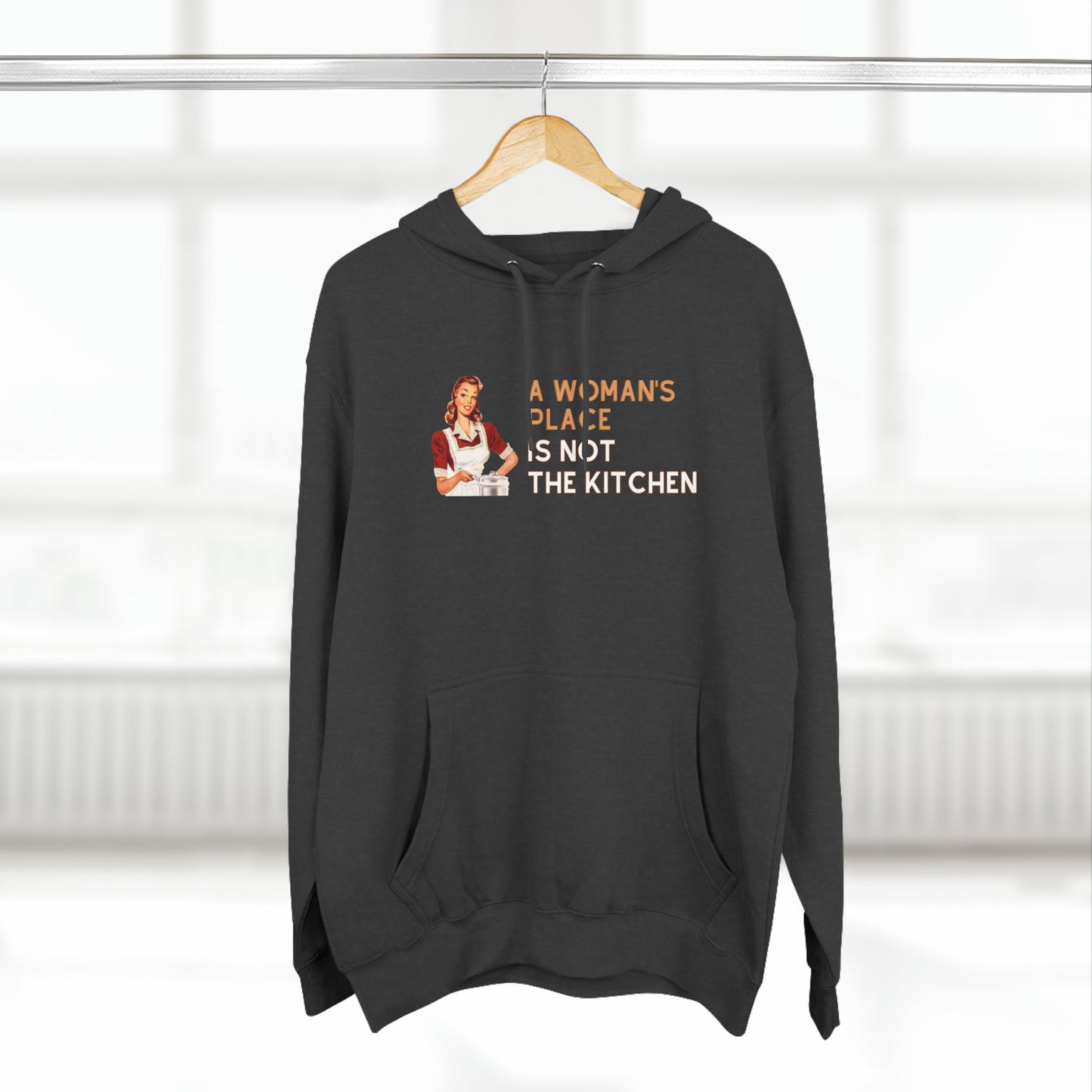 A Woman's Place Is Not The Kitchen Super Cute, Funny Pickleball Hoodie