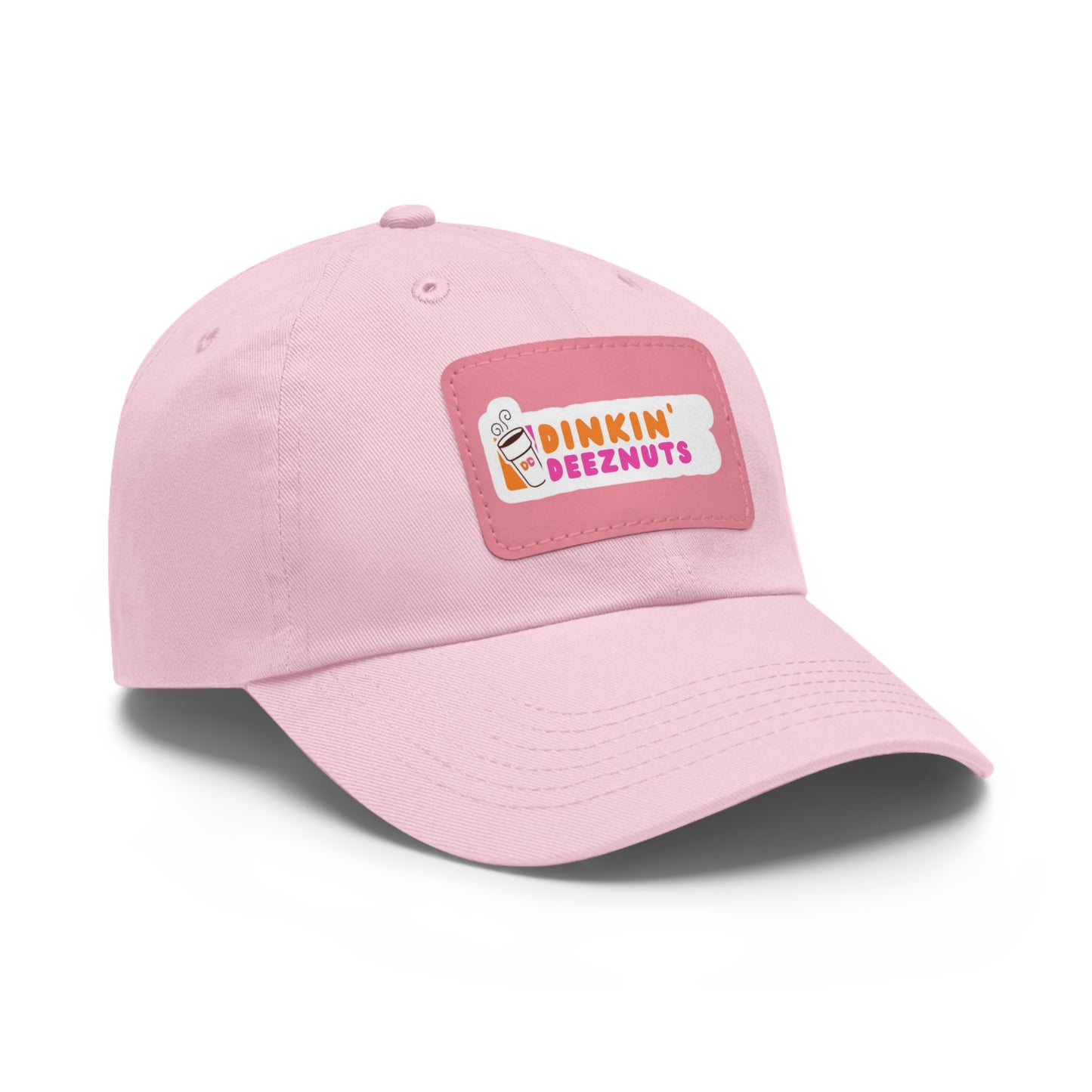 Dinkin Deeznuts Funny Pickleball Hat with Leather Patch | Dinking