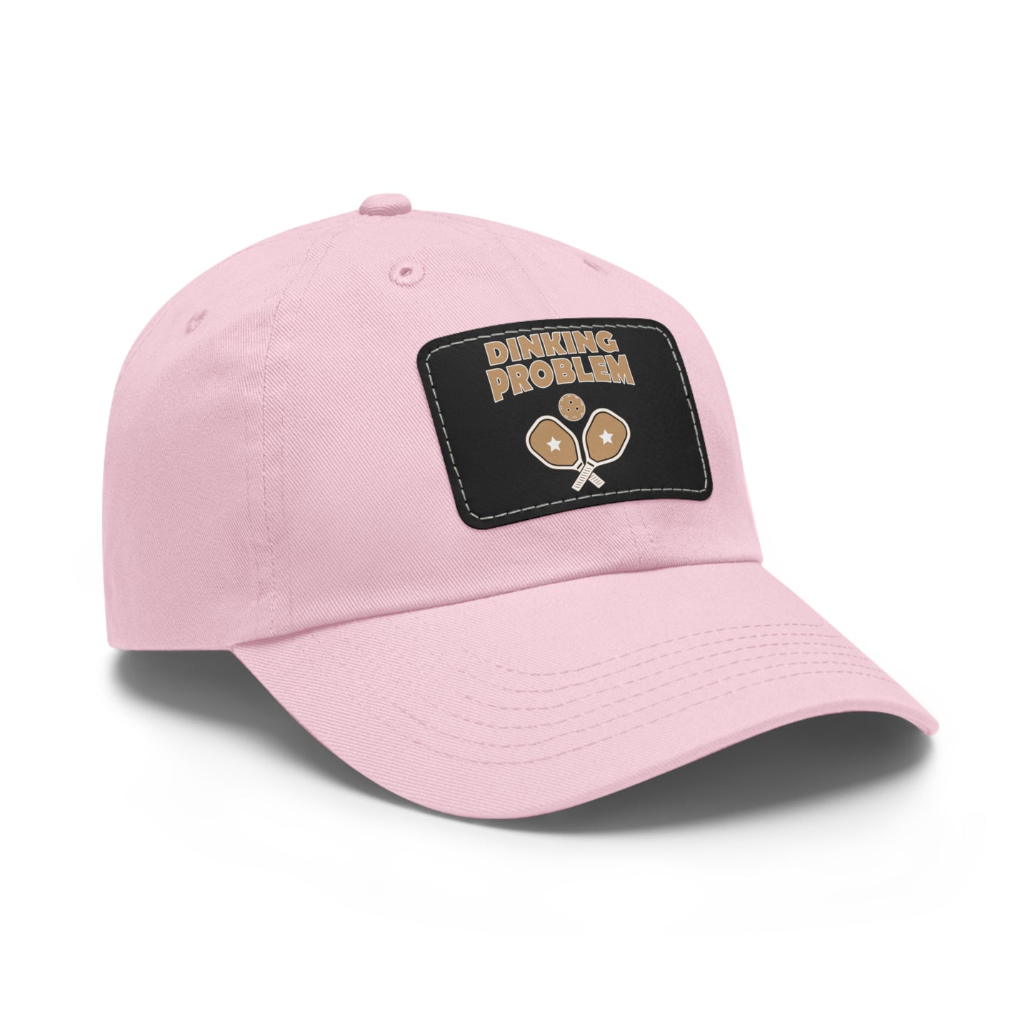 Dinking Problem Funny Pickleball Hat with Leather Patch