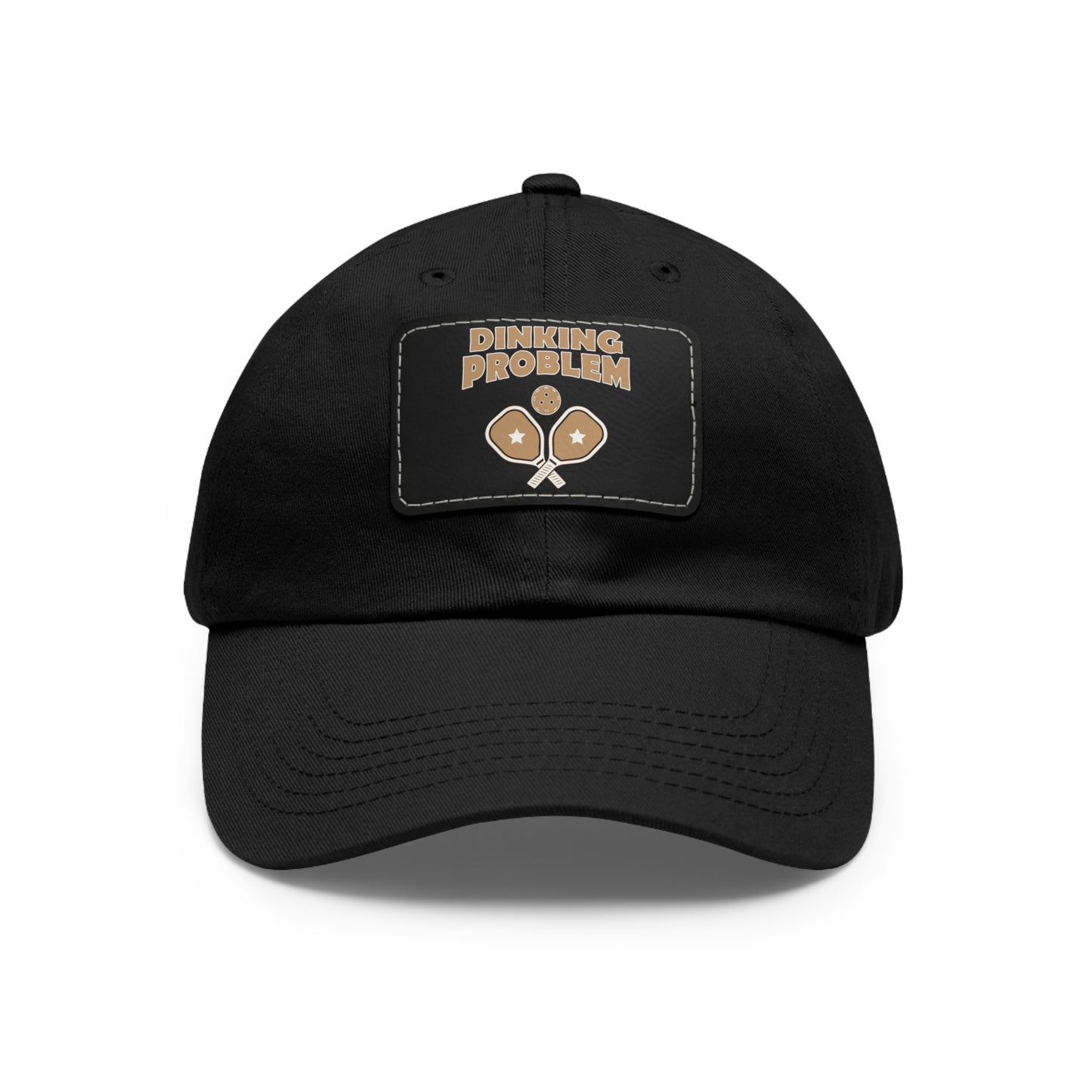 Dinking Problem Funny Pickleball Hat with Leather Patch