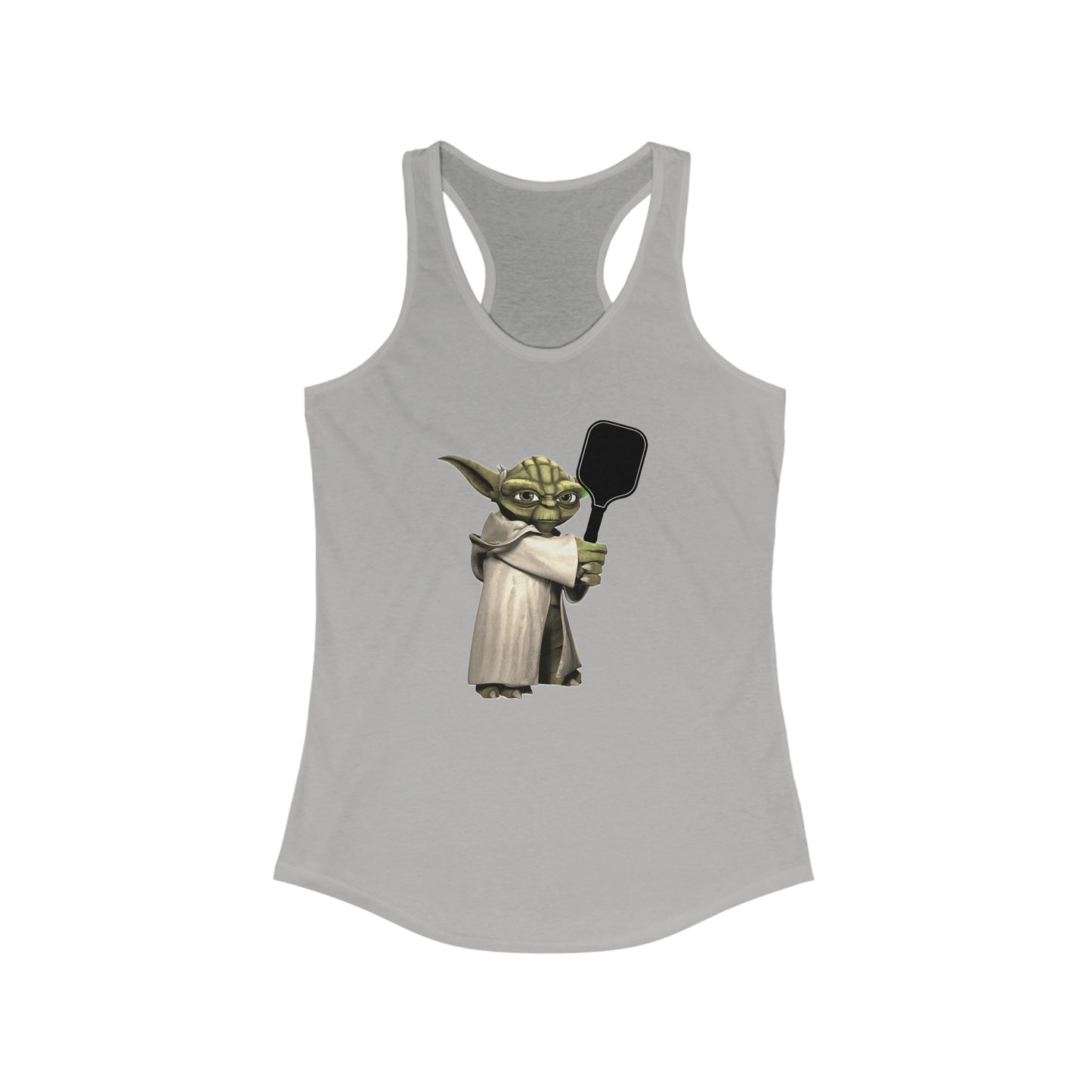 Pickleball Yoda Women's Super Cute, Funny Racerback Pickleball Tank Top | Star Wars