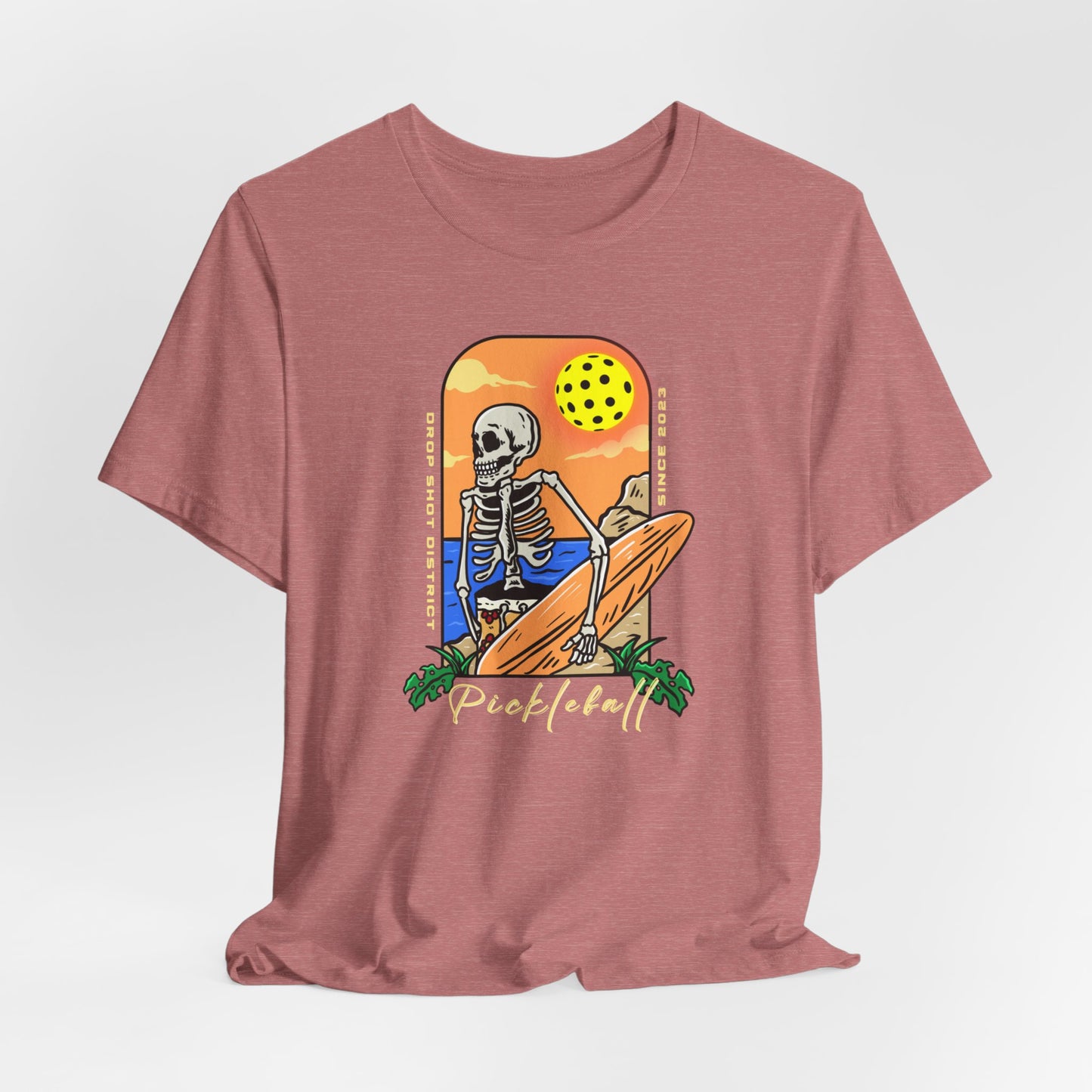 Unisex Pickleball Skeleton Premium T-Shirt