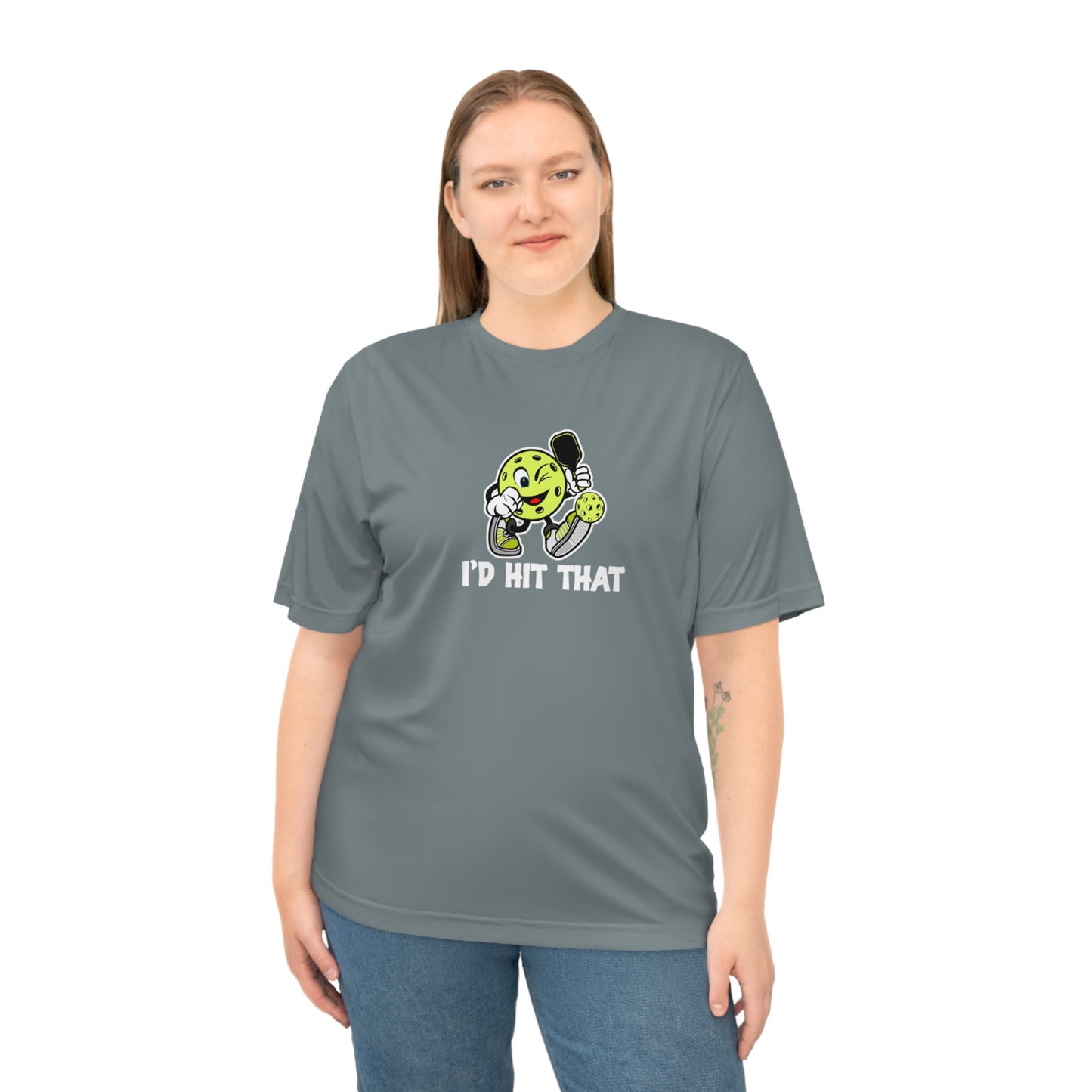 Unisex I'd Hit That Funny Performance Pickleball T-shirt