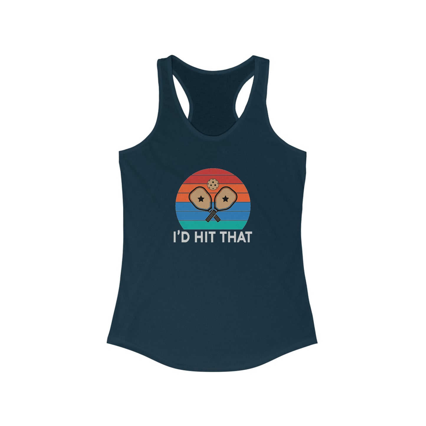 I'd Hit That Funny, Super Cute Women's Pickleball Tank Top