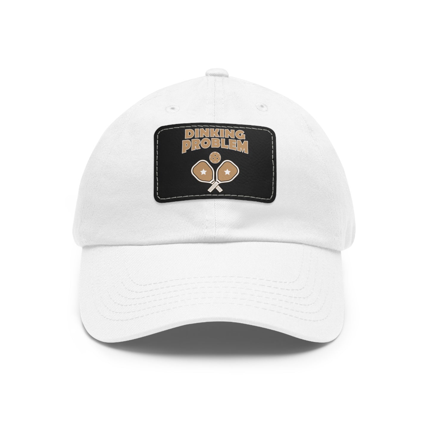 Dinking Problem Funny Pickleball Hat with Leather Patch