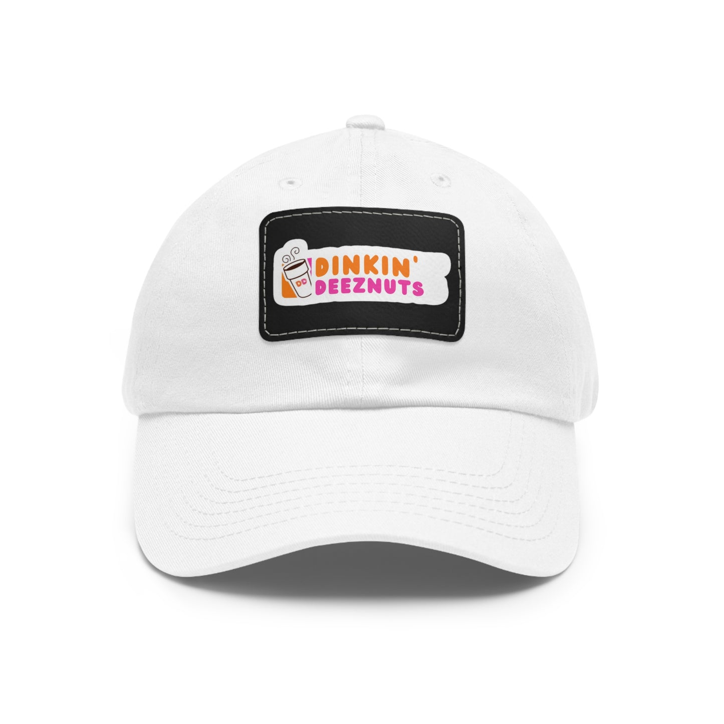 Dinkin Deeznuts Funny Pickleball Hat with Leather Patch | Dinking