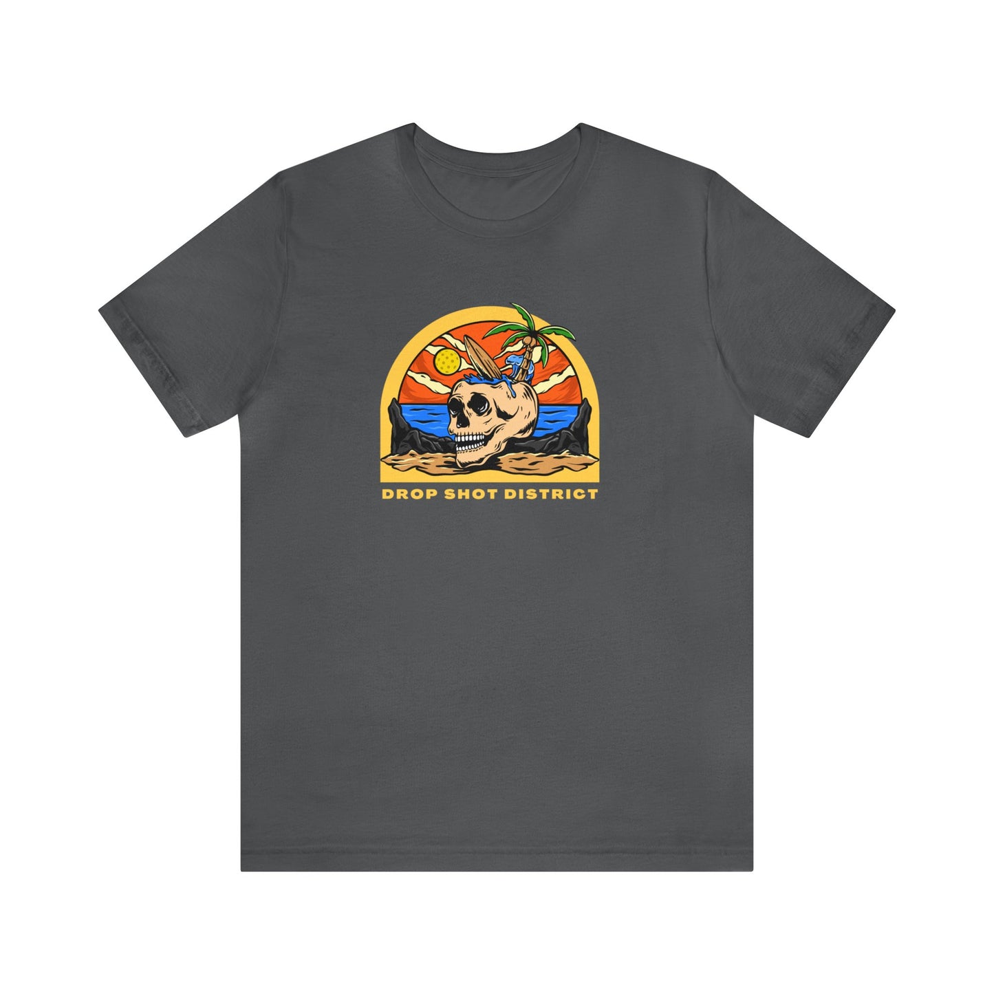 Unisex Drop Shot District Skeleton Premium Pickleball T-Shirt