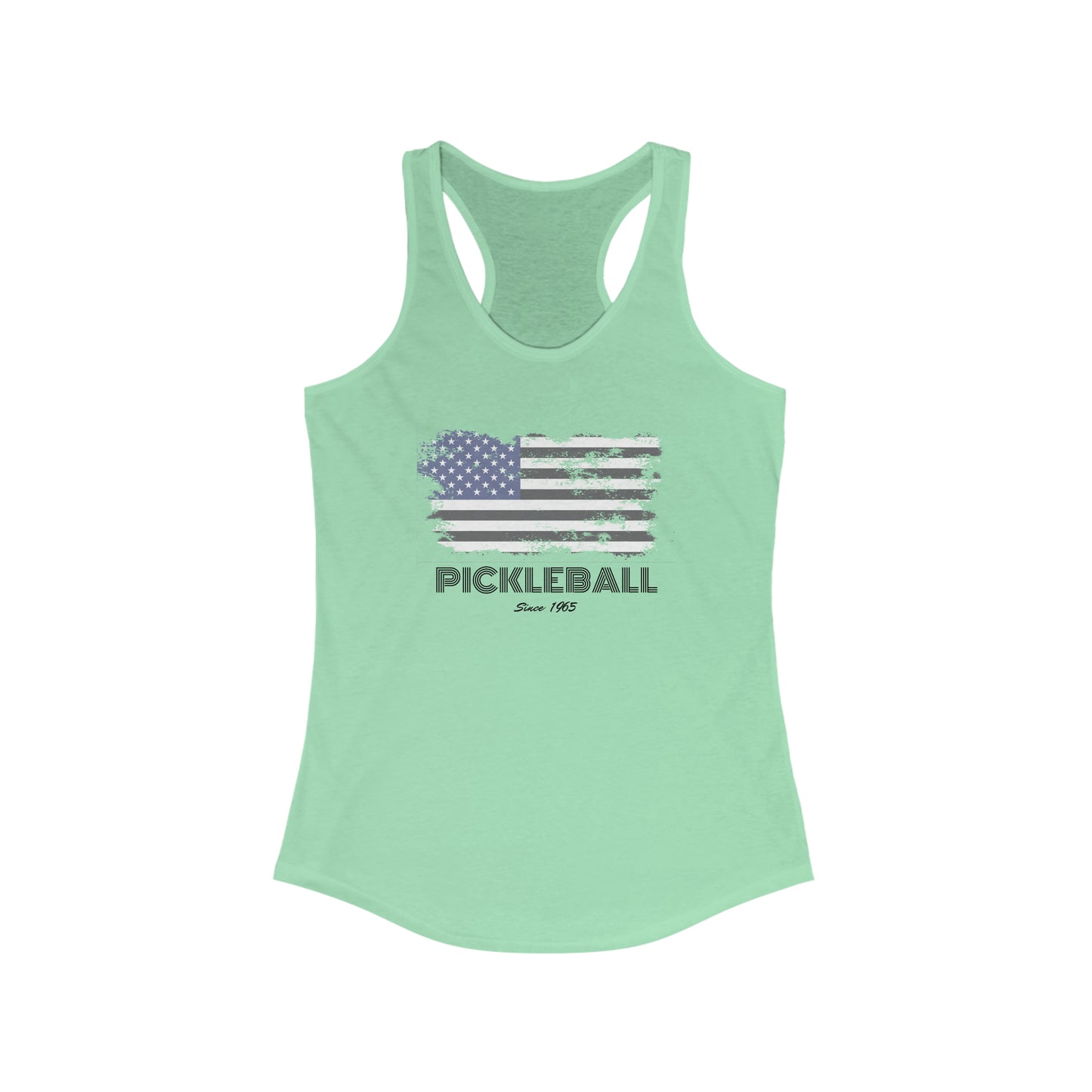 American Flag USA Pickleball Since 1965 Patriotic Pickleball Tank Top