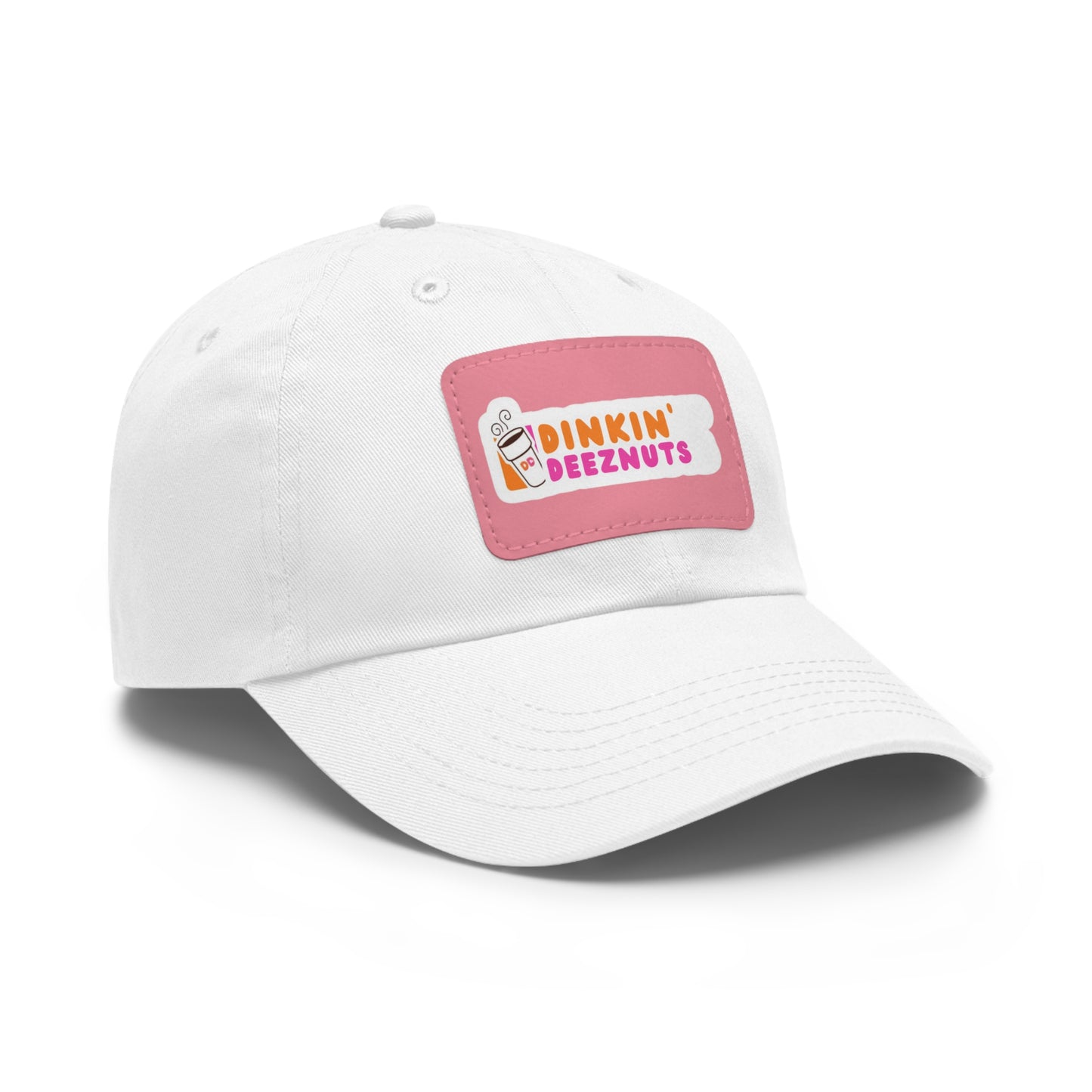 Dinkin Deeznuts Funny Pickleball Hat with Leather Patch | Dinking