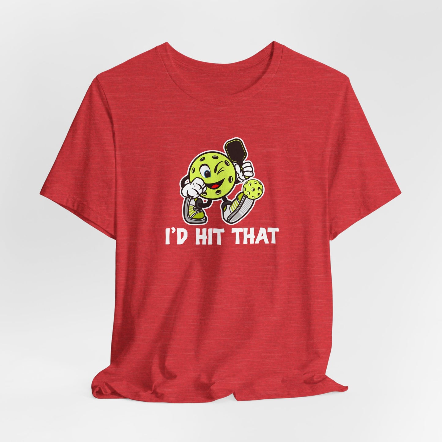 Unisex I'd Hit That Funny Pickleball Premium T-Shirt