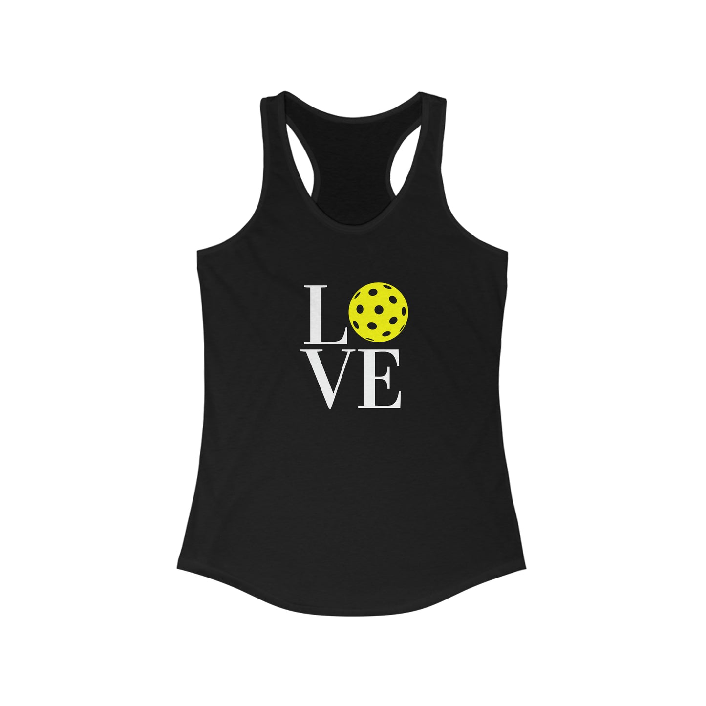 LOVE Pickleball Super Cute Women's Racerback Pickleball Tank Top