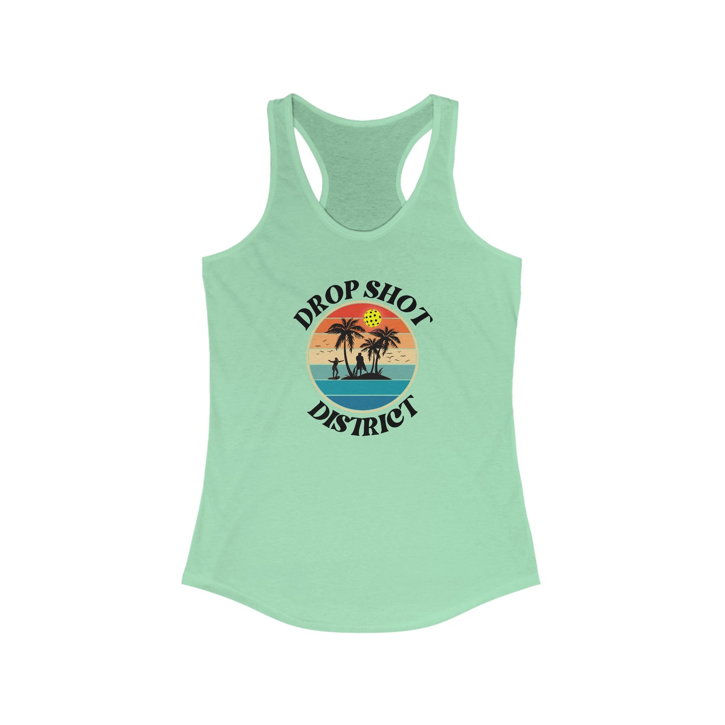 Drop Shot District Logo Women's Super Cute Pickleball Tank Top