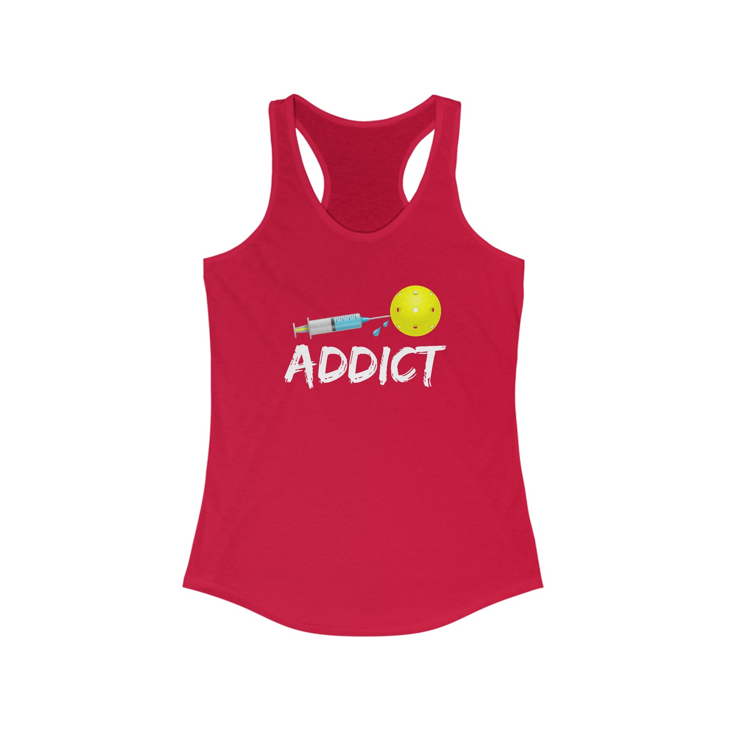 Pickleball Addict Women's Super Cute Funny Pickleball Tank Top