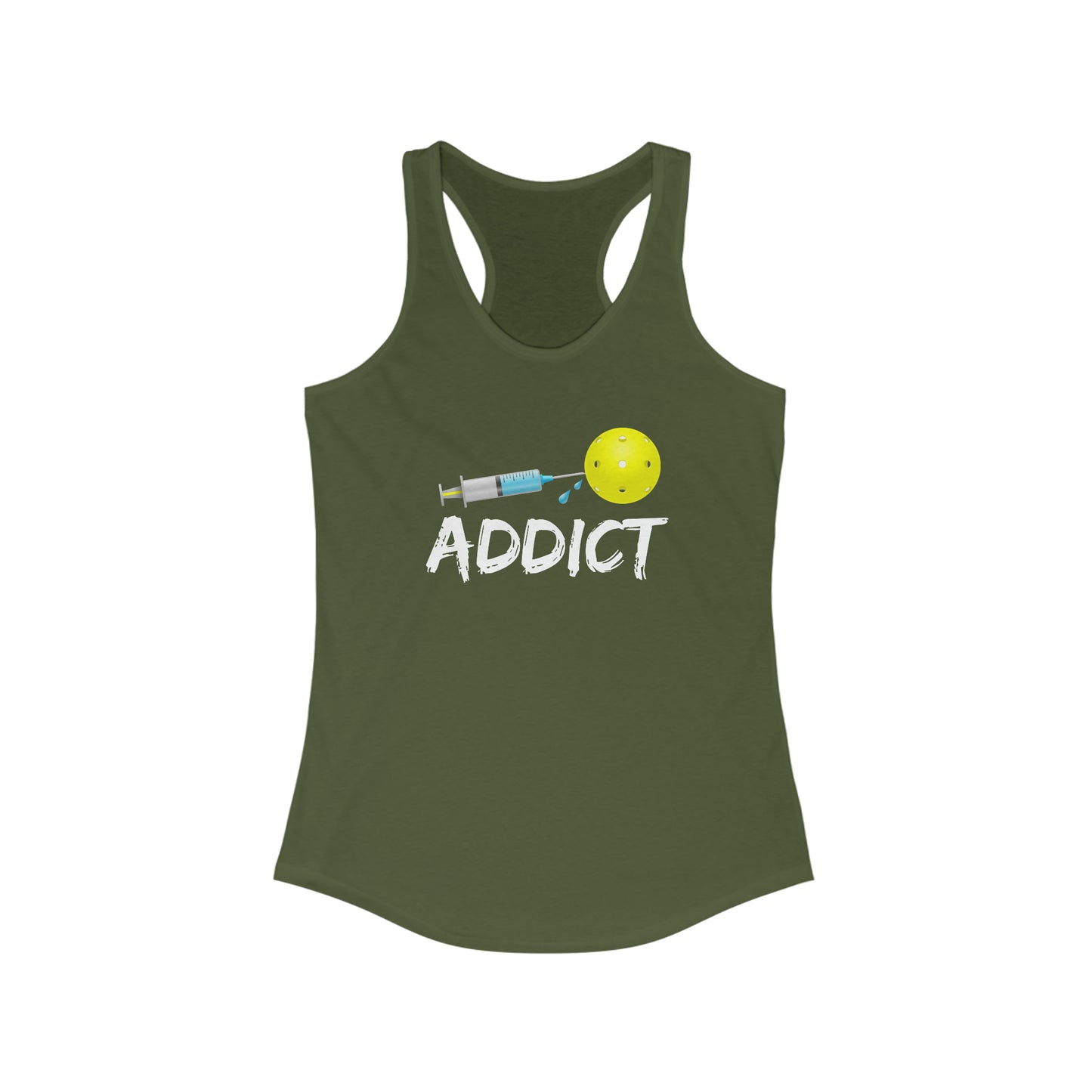 Pickleball Addict Women's Super Cute Funny Pickleball Tank Top