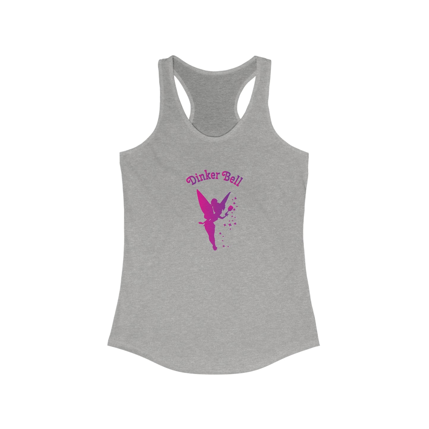 Dinker Bell Women's Super Cute Racerback Pickleball Tank Top
