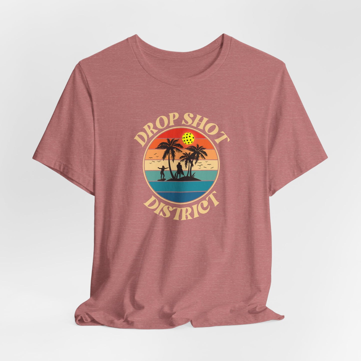 Unisex Drop Shot District Logo Premium Pickleball T-Shirt