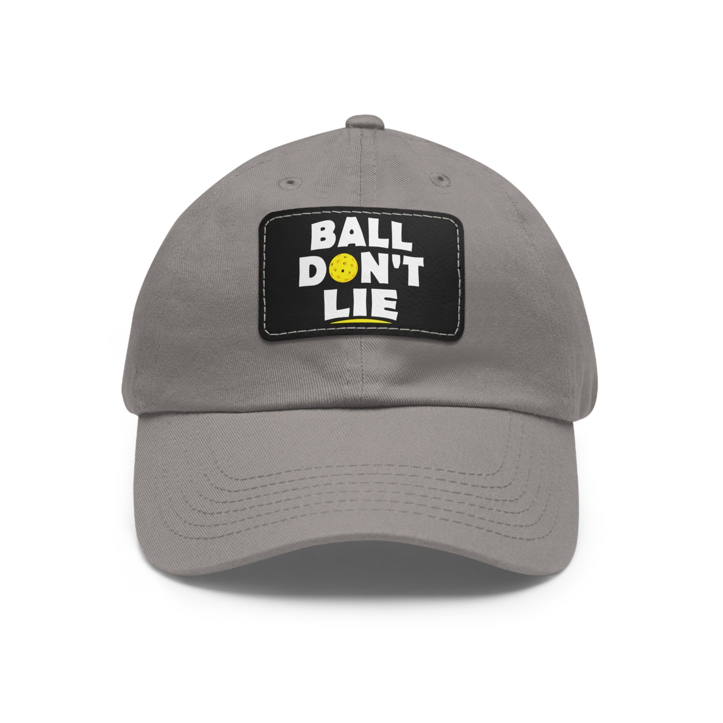 Ball Don't Lie Funny Pickleball Hat with Leather Patch