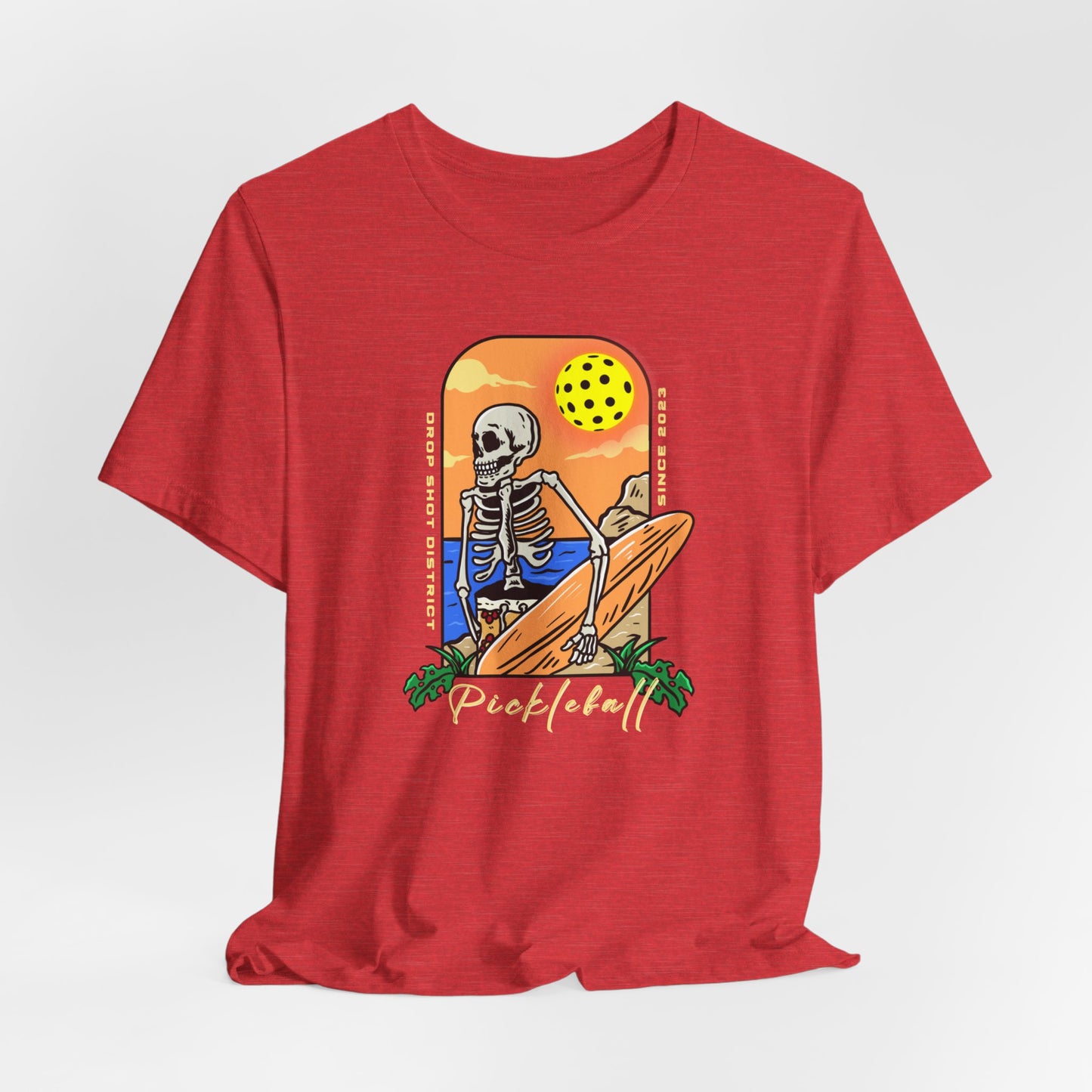 Unisex Pickleball Skeleton Premium T-Shirt