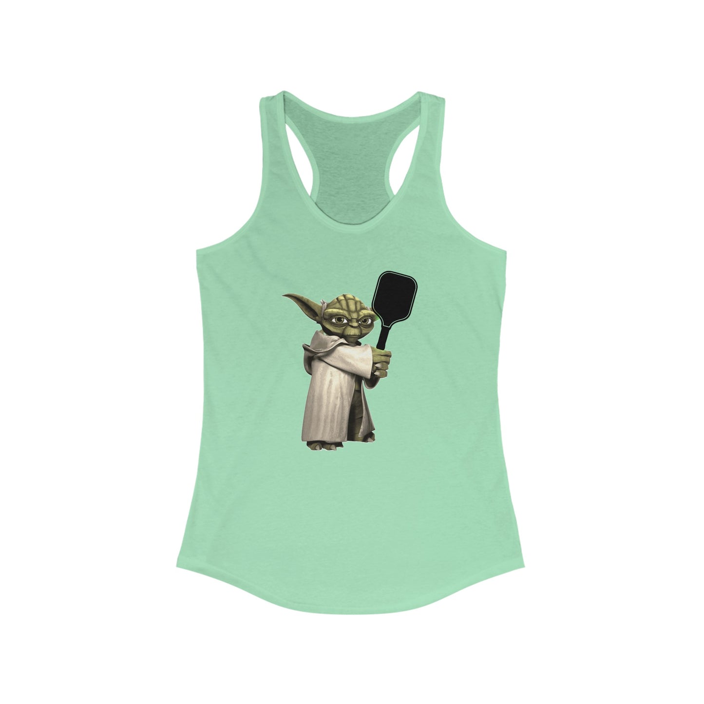 Pickleball Yoda Women's Super Cute, Funny Racerback Pickleball Tank Top | Star Wars