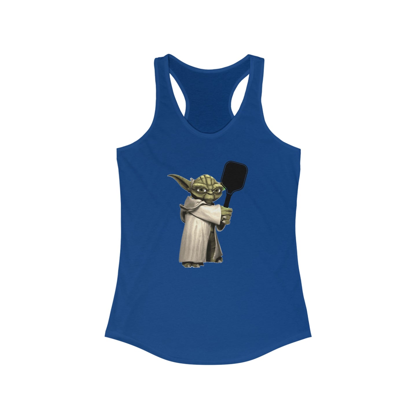 Pickleball Yoda Women's Super Cute, Funny Racerback Pickleball Tank Top | Star Wars