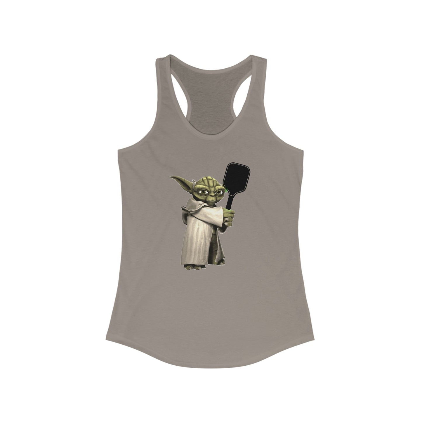 Pickleball Yoda Women's Super Cute, Funny Racerback Pickleball Tank Top | Star Wars