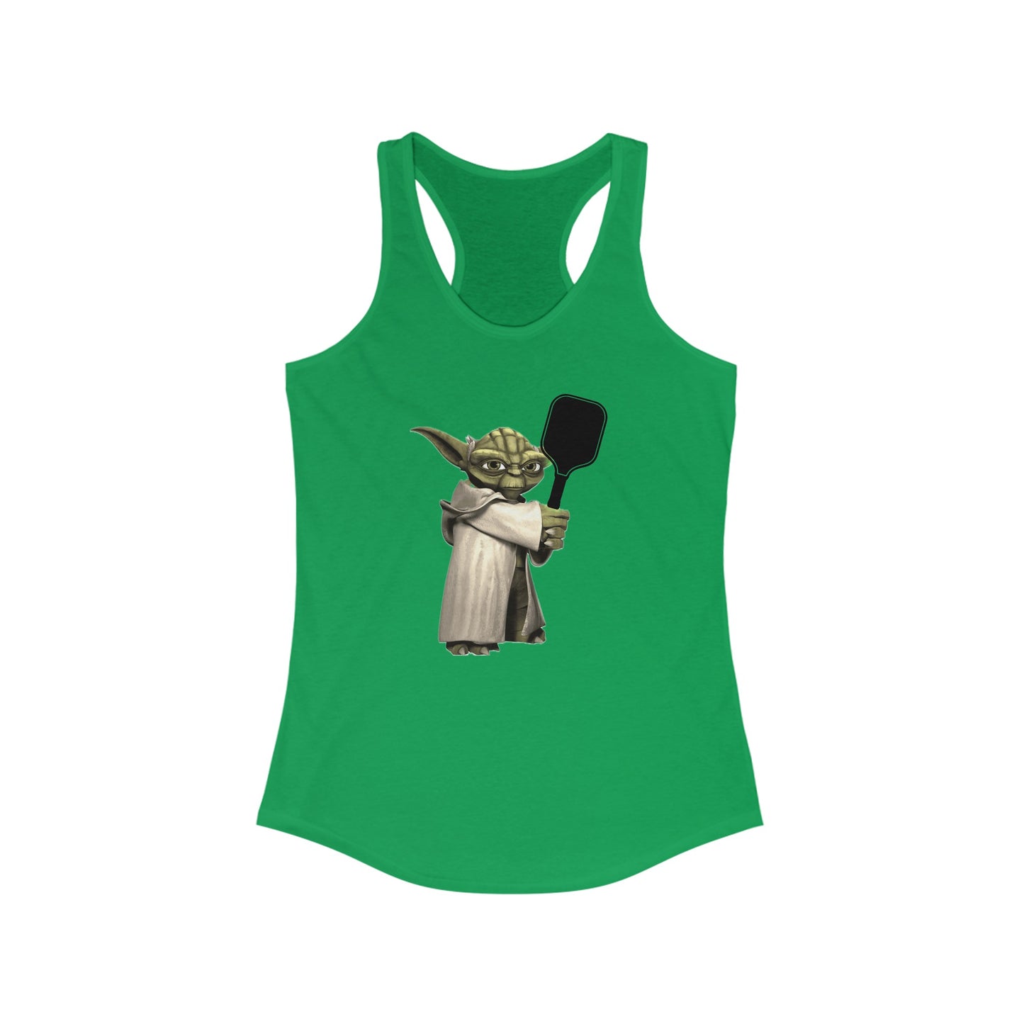 Pickleball Yoda Women's Super Cute, Funny Racerback Pickleball Tank Top | Star Wars