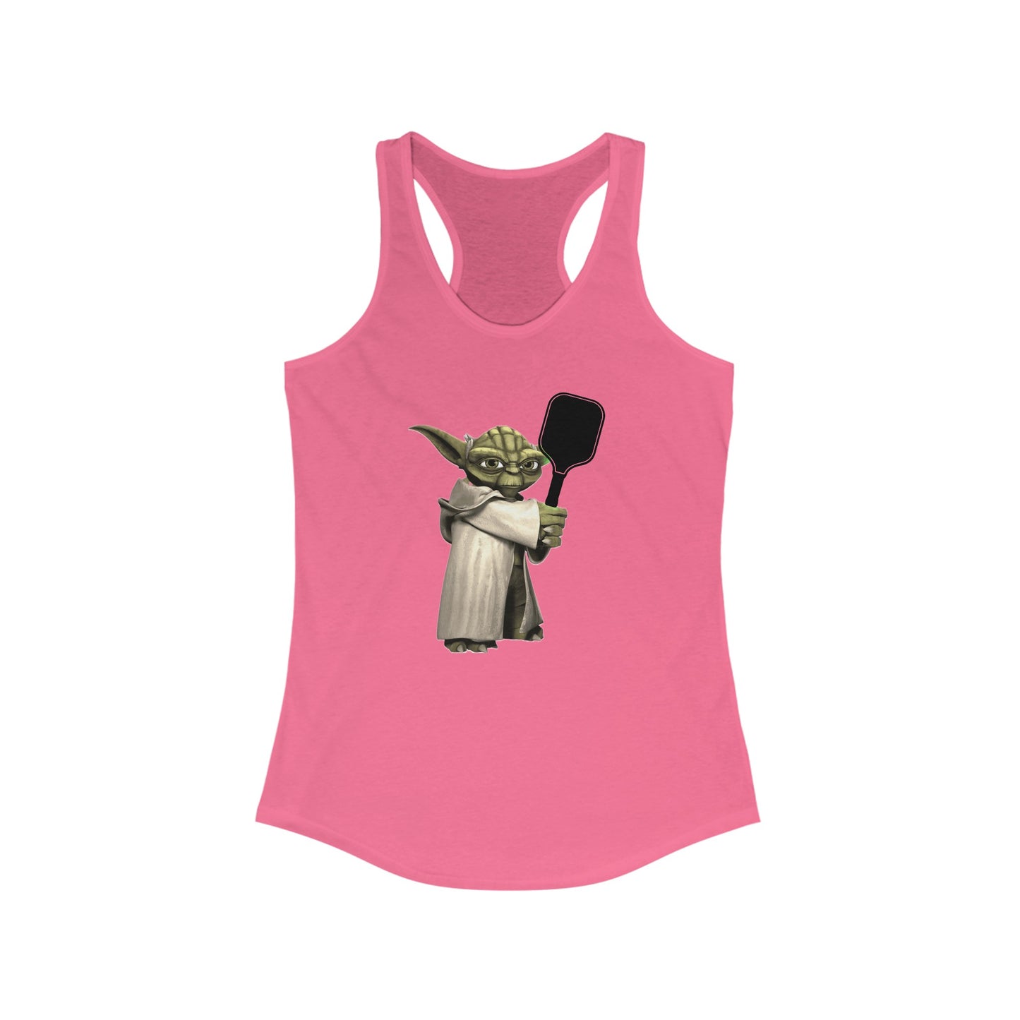 Pickleball Yoda Women's Super Cute, Funny Racerback Pickleball Tank Top | Star Wars