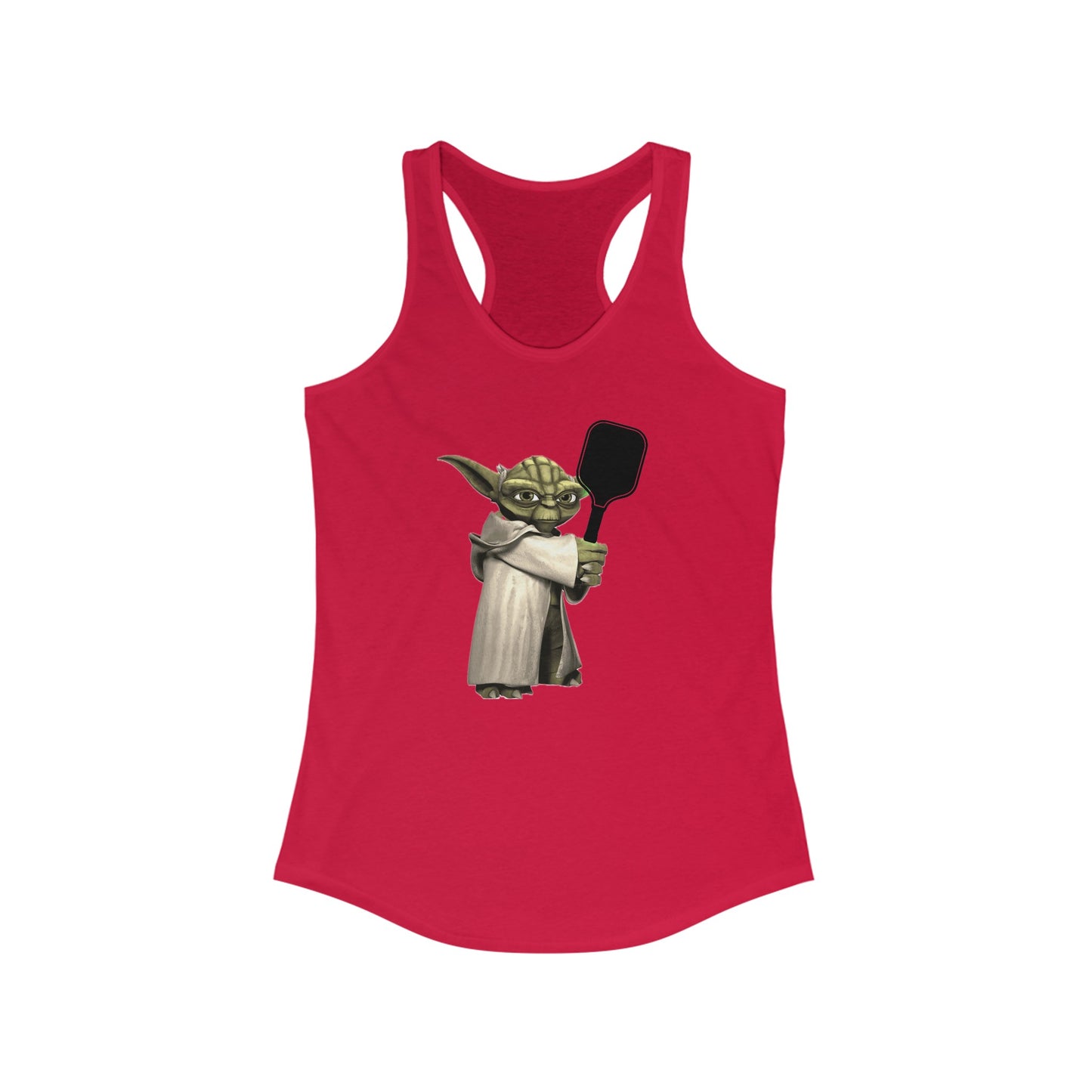 Pickleball Yoda Women's Super Cute, Funny Racerback Pickleball Tank Top | Star Wars