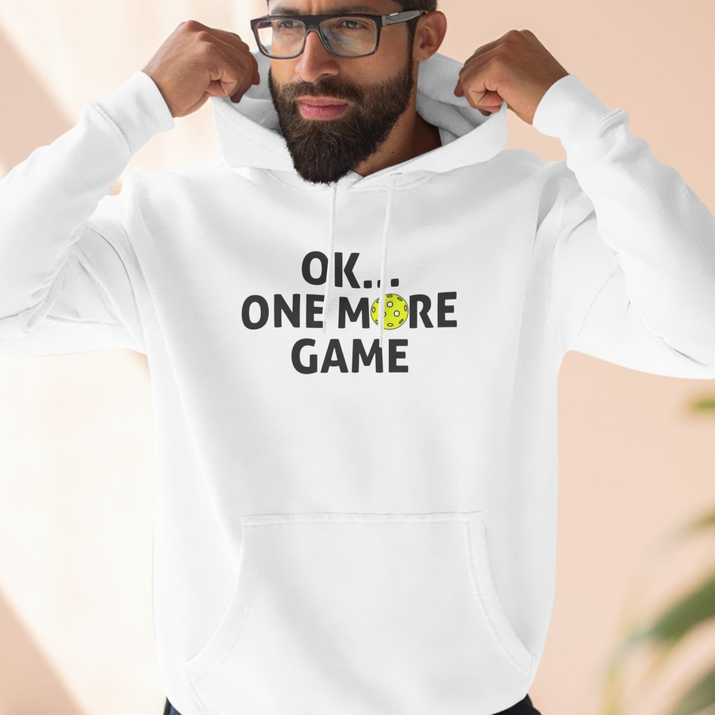 Sharp Unisex Ok...One More Game Premium Pullover Pickleball Hoodie