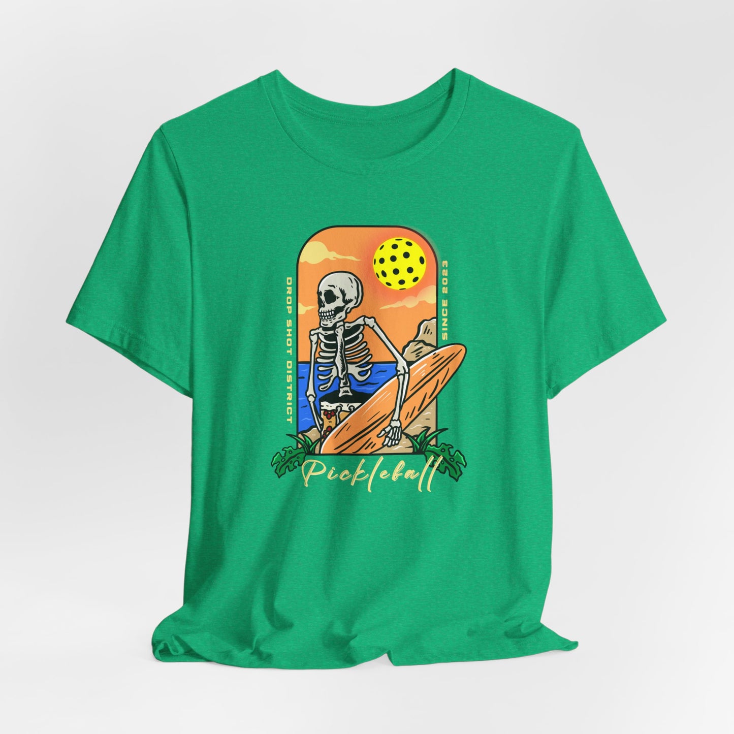 Unisex Pickleball Skeleton Premium T-Shirt