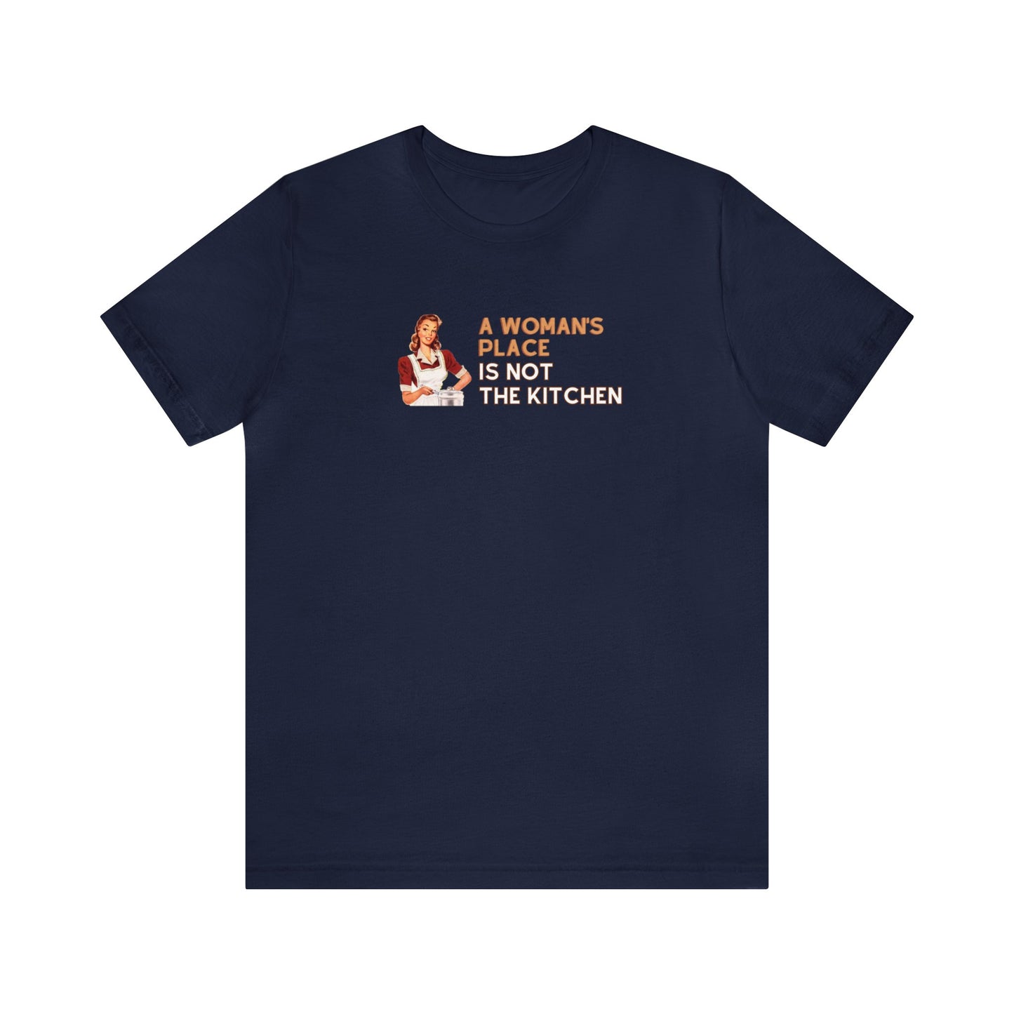A Woman's Place Is Not The Kitchen Unisex Premium Pickleball T-Shirt