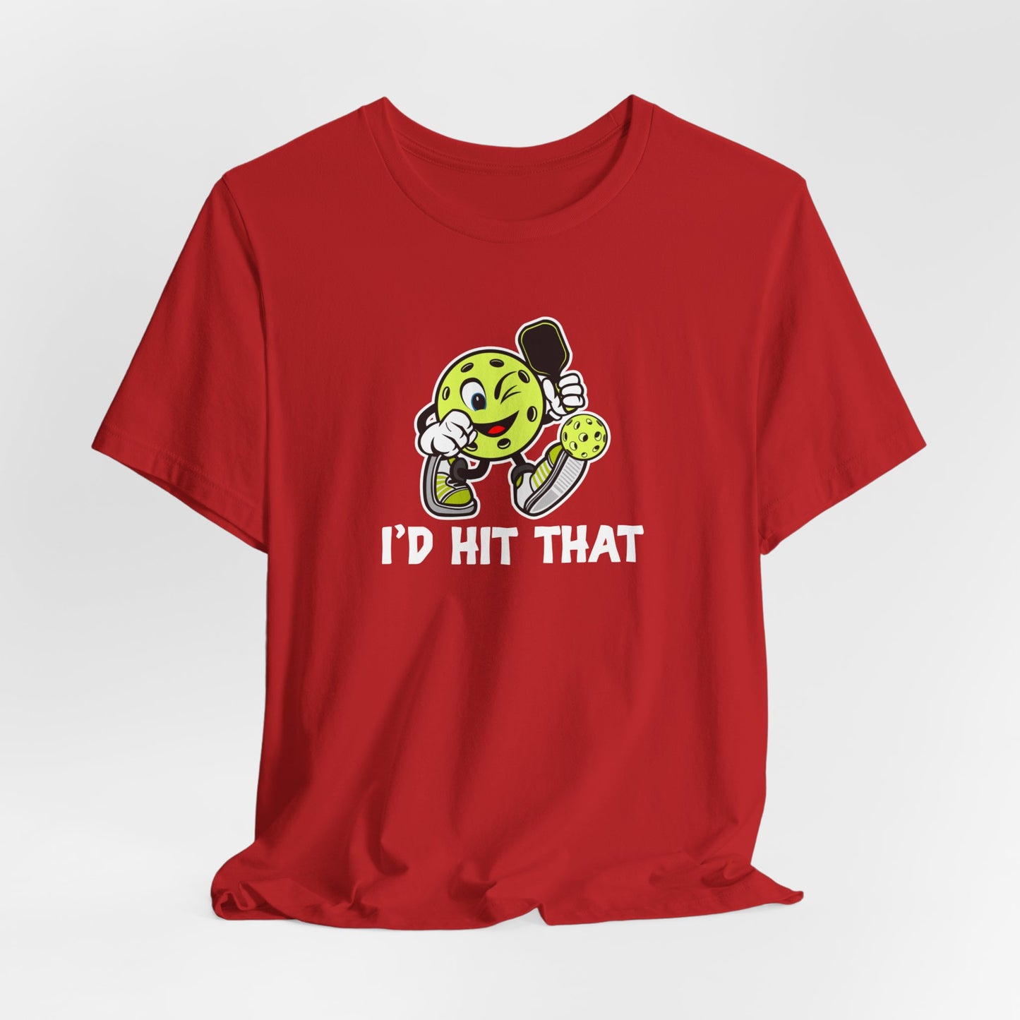 Unisex I'd Hit That Funny Pickleball Premium T-Shirt