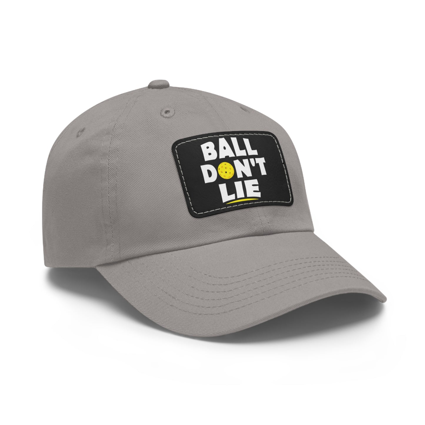 Ball Don't Lie Funny Pickleball Hat with Leather Patch